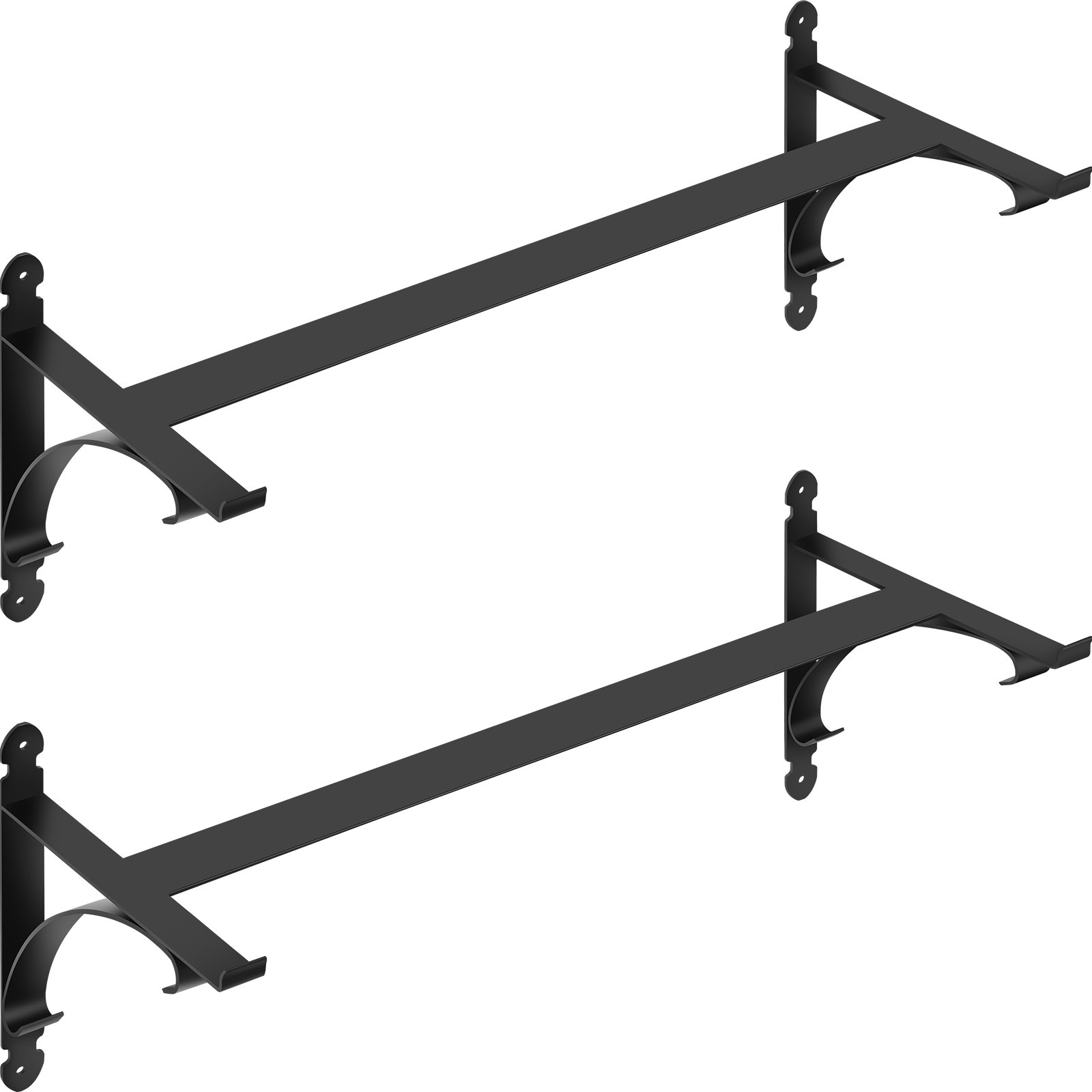 VEVOR 2 PCS Window Box Brackets 88lbs Planter Box Brackets 24 x 10.5 x