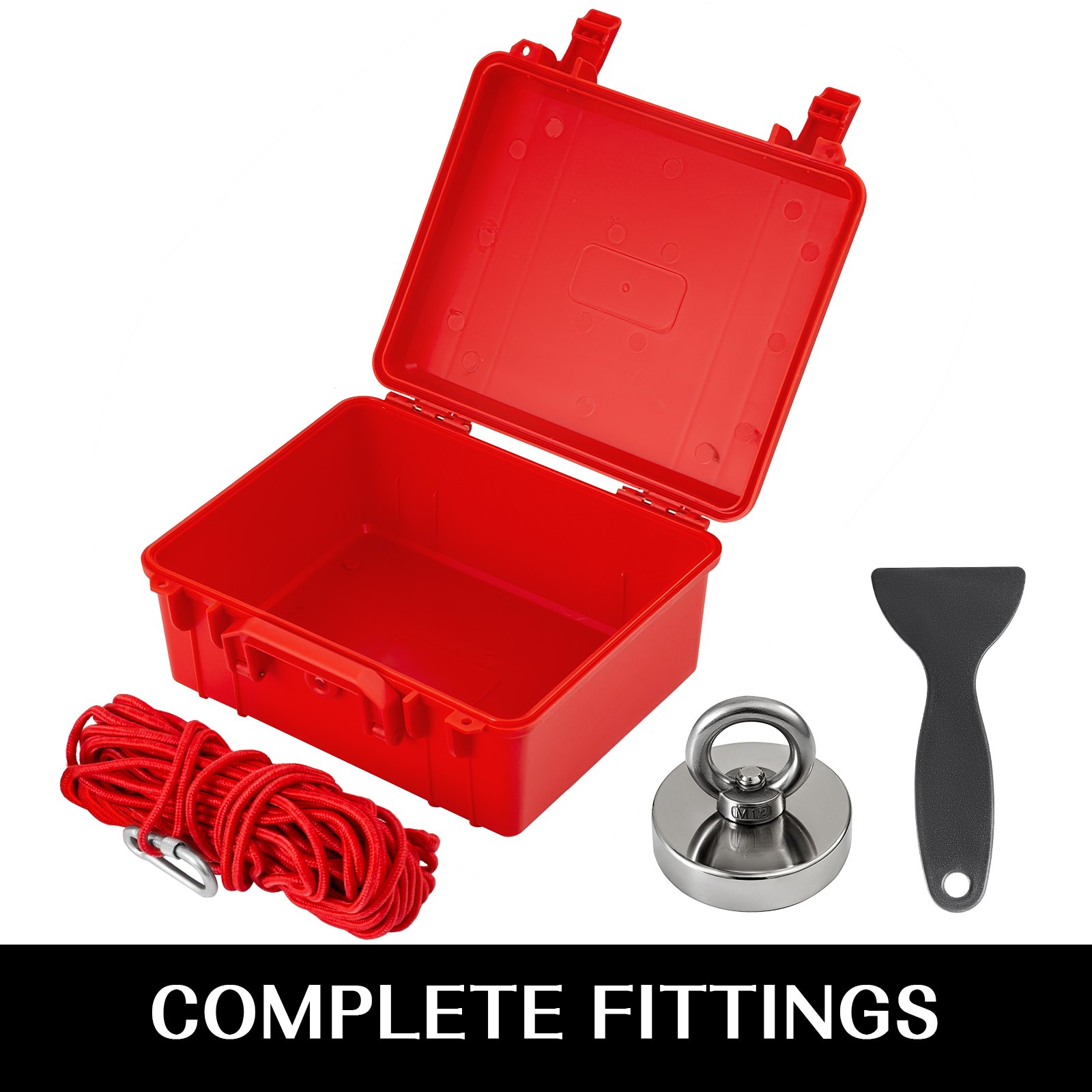 VEVOR Fishing Kit with 500lbs Pull Force Neodymium Super