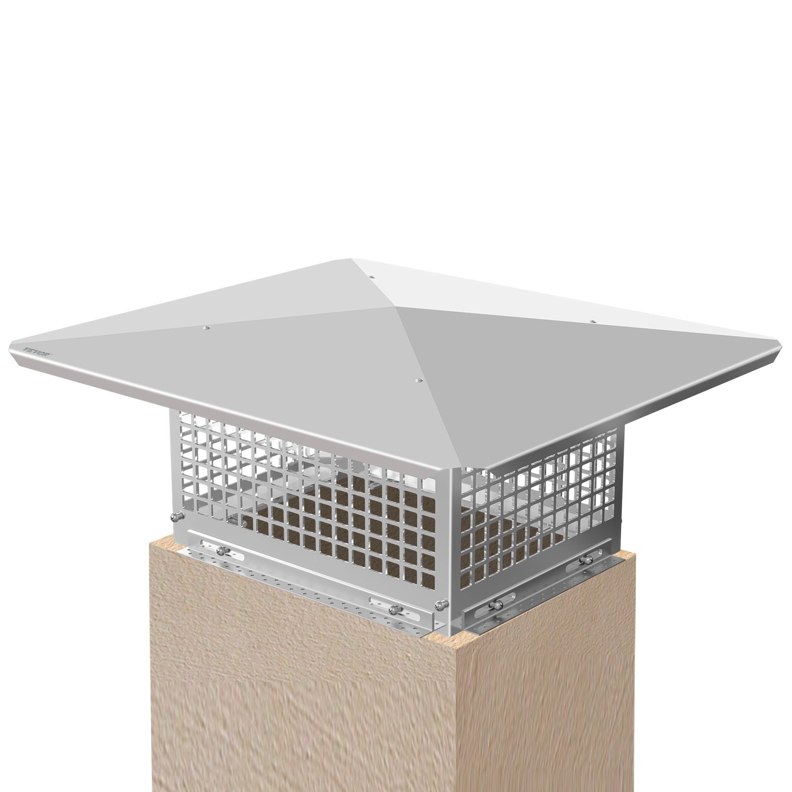 VEVOR Chimney Cap, 17" x 21" Flue Caps, 304 Stainless Steel Fireplace