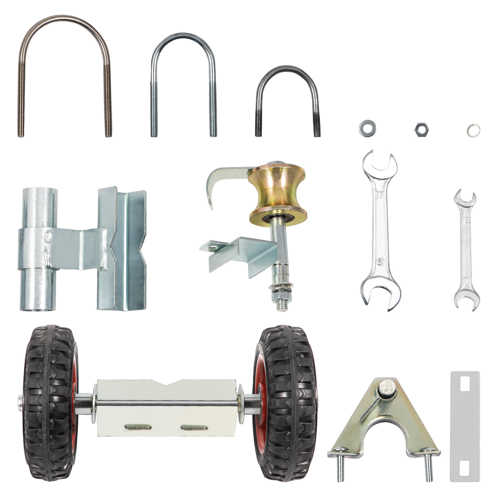 VEVOR Chain Link Rolling Gate Kit Galvanized Steel Rolling Fence 6