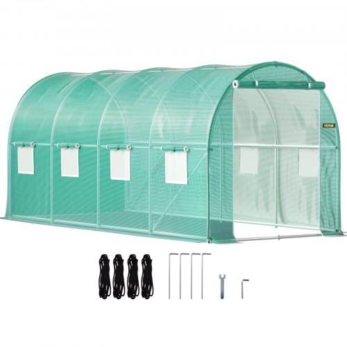 VEVOR VEVOR Walkin Tunnel Greenhouse Galvanized Frame & Waterproof