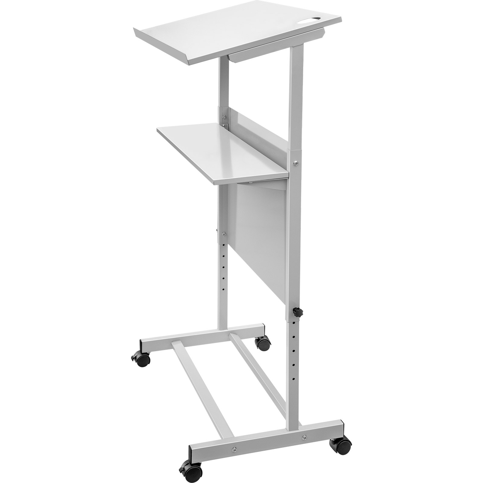 VEVOR VEVOR Standing Lectern, Height Adjustment Portable Pulpit, 4 Rolling Casters Lectern