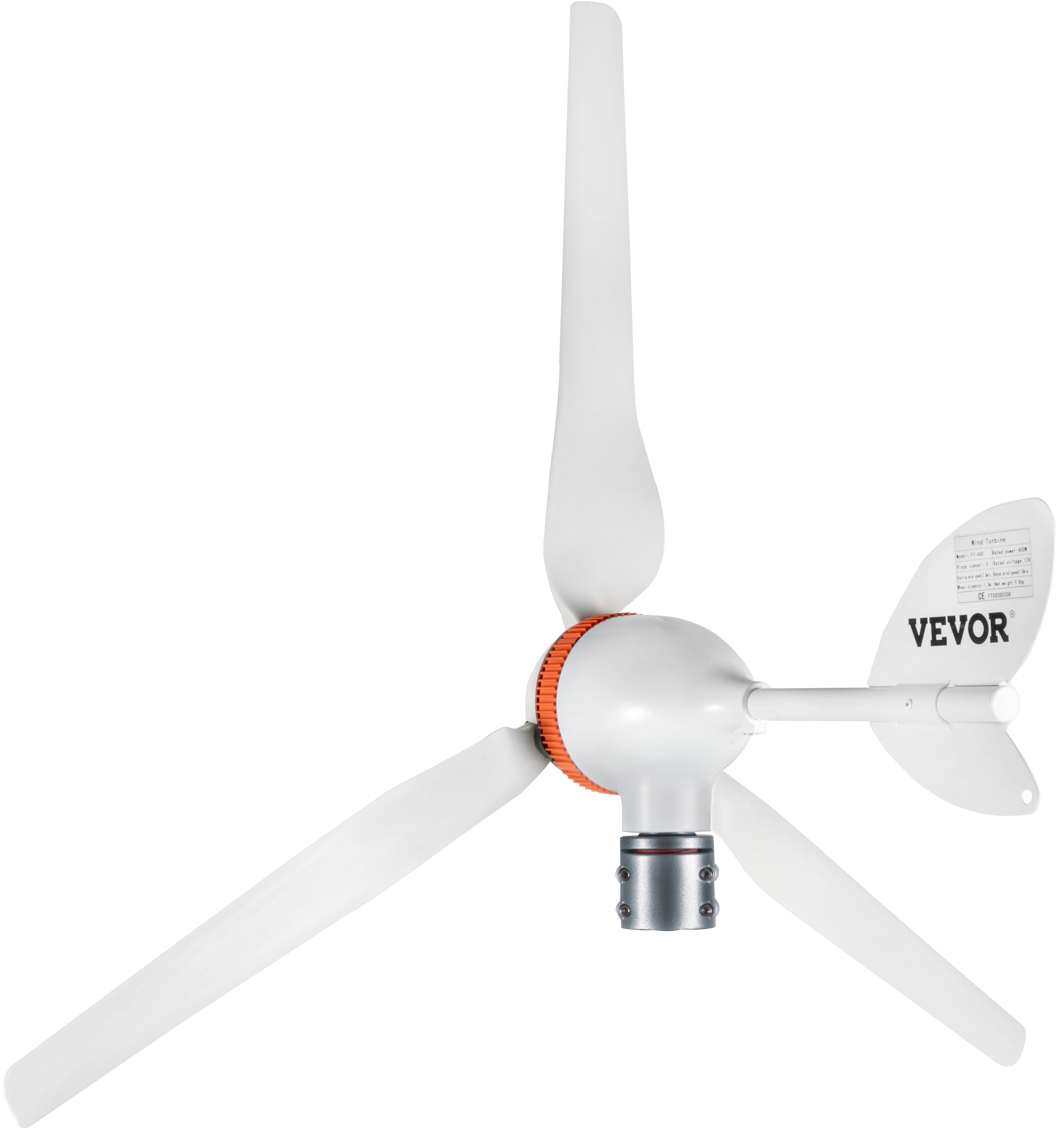 Vevor Wind Turbine Generator 12vac Wind Turbine Kit 400w Wind Power Generator Wwind And Solar 2608