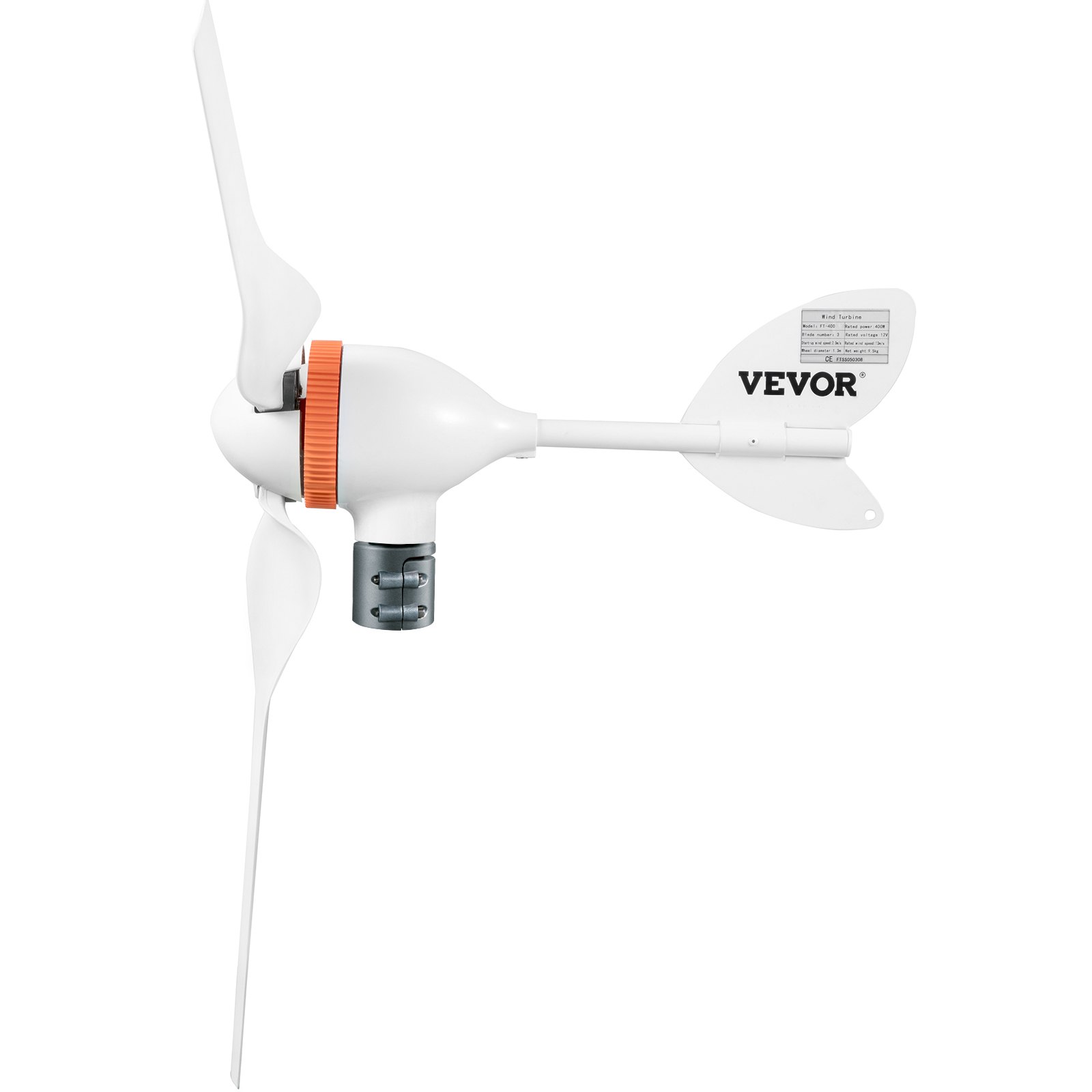 Vevor Vevor Wind Turbine Generator 12vac Wind Turbine Kit 400w Wind Power Generator With Mppt 7292