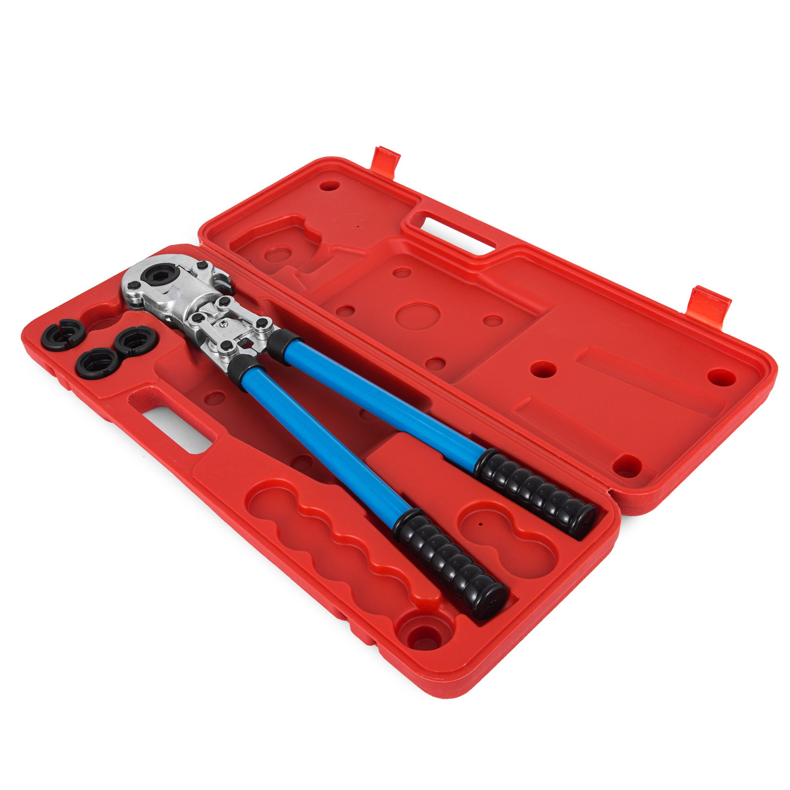 VEVOR Copper Pipe Crimper Plumbing Crimping Tool 4pc V Dies 12/15/18/22