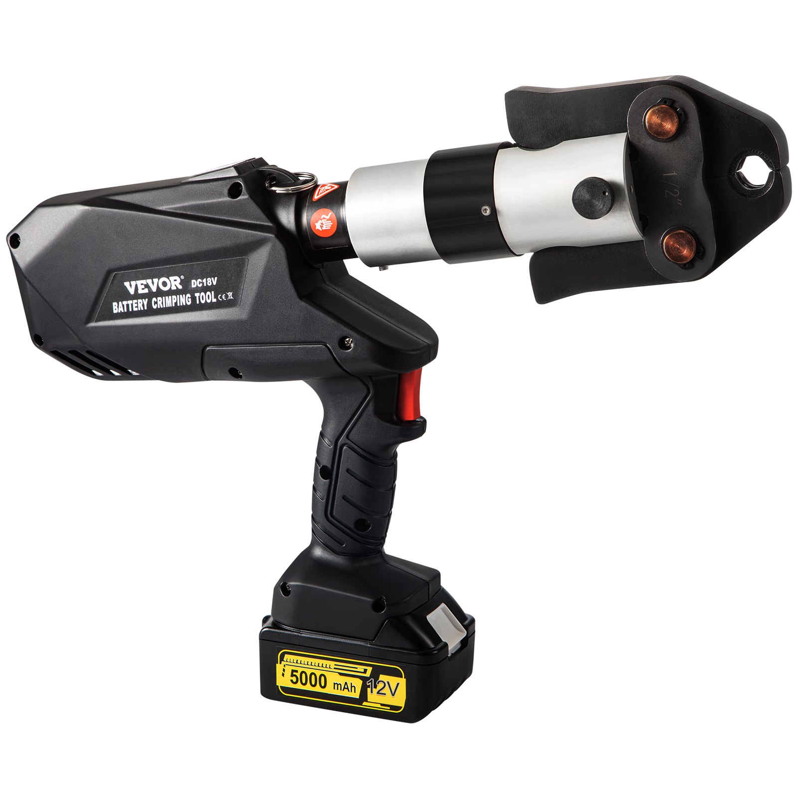 VEVOR Propress Tool Kit Crimp Ring 12V Machine for Copper w/ 3 Crimping