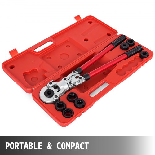 VEVOR Vevor Pipe Press Crimping Tools Crimper Pexalpex U 1632mm W/ 8 Jaws Fitting VEVOR EU