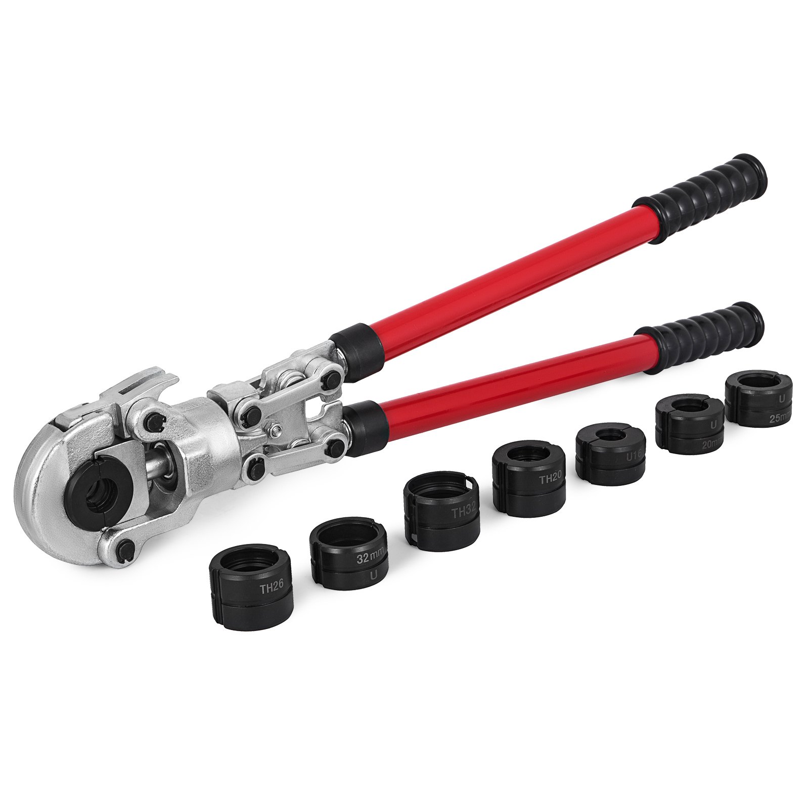VEVOR Vevor Pipe Press Crimping Tools Crimper Pexalpex U 1632mm W/ 8 Jaws Fitting VEVOR EU