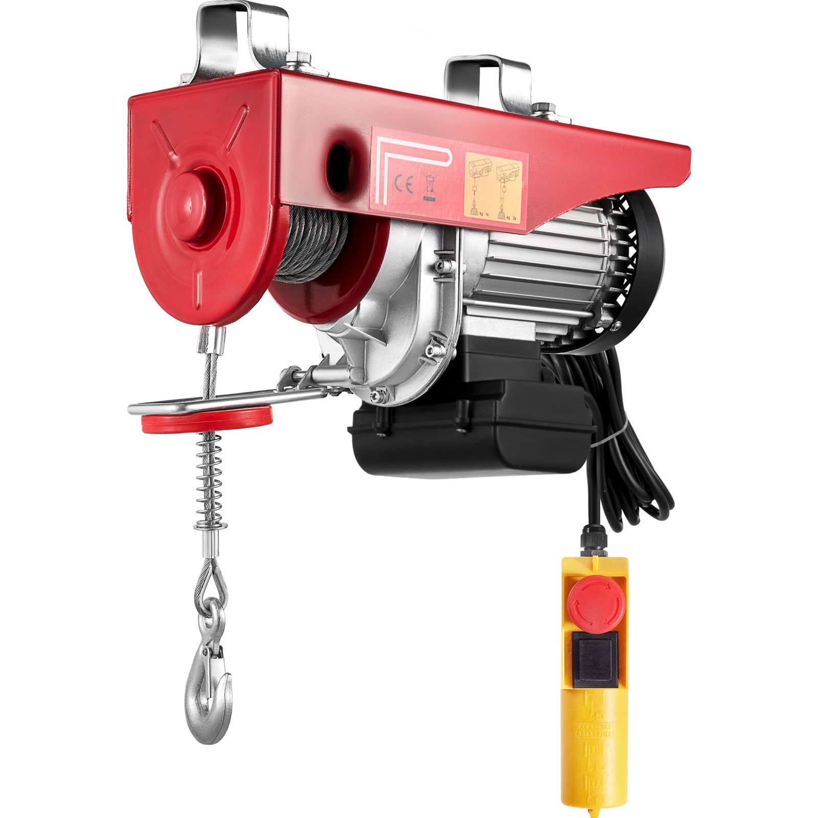 Bentism Lift Electric Hoist 440lbs,480W 110V Electric Winch With 14ft Wired Remote Control