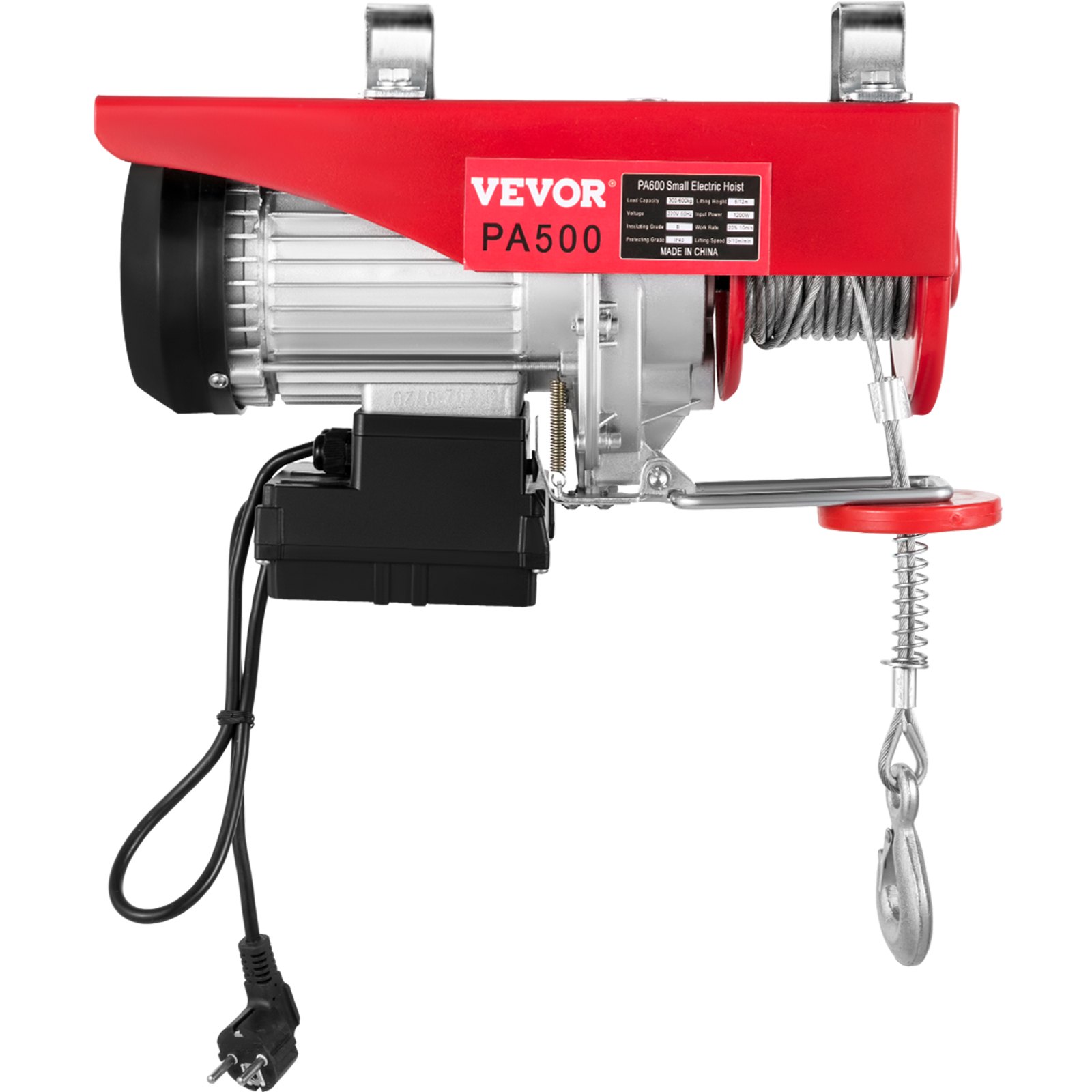 VEVOR VEVOR Electric Hoist, 1100 lbs Electric Winch, Electric Lift with