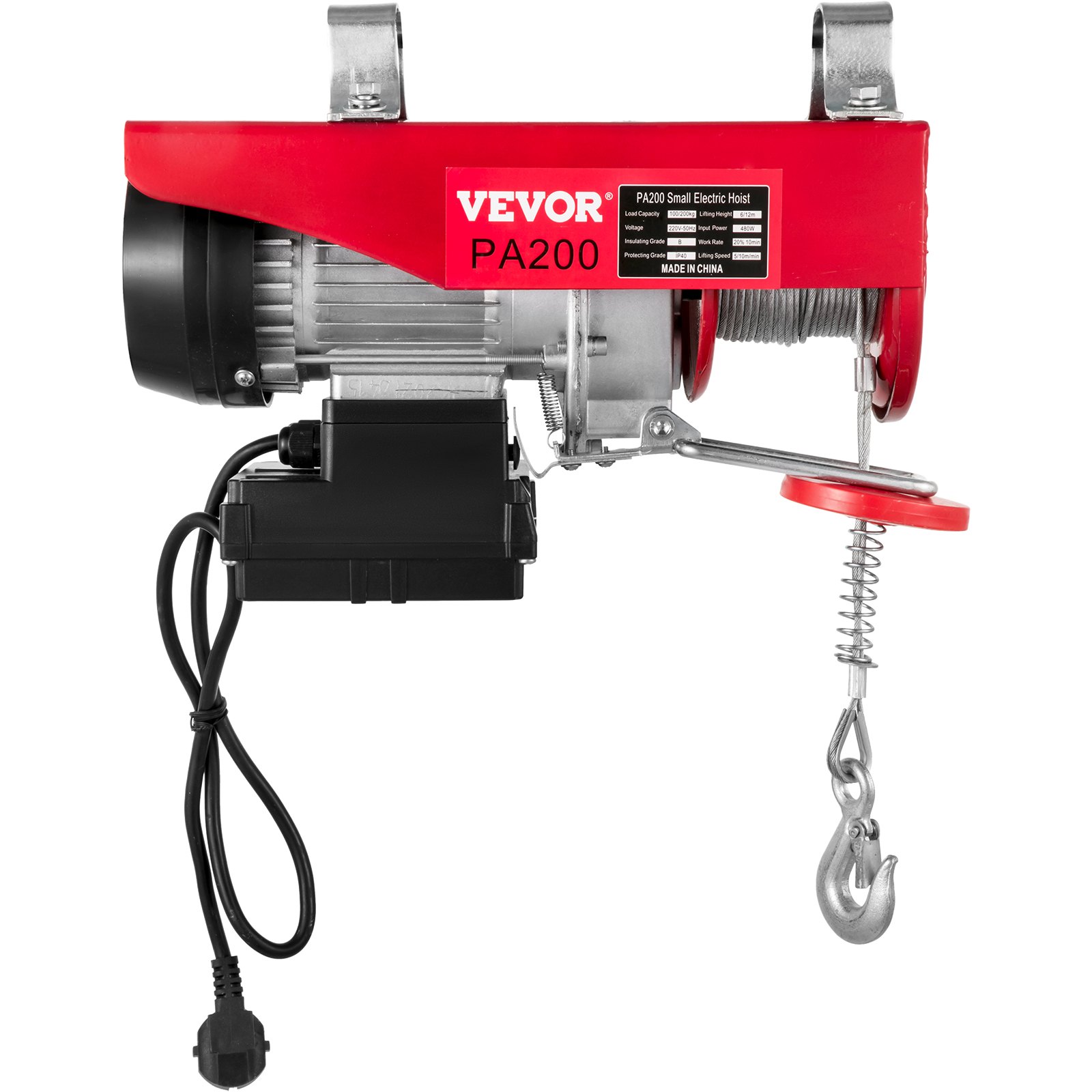 Vevor Vevor Electric Wire Cable Hoist Winch Crane Lift 440lbs Wireless Remote Control Vevor Eu