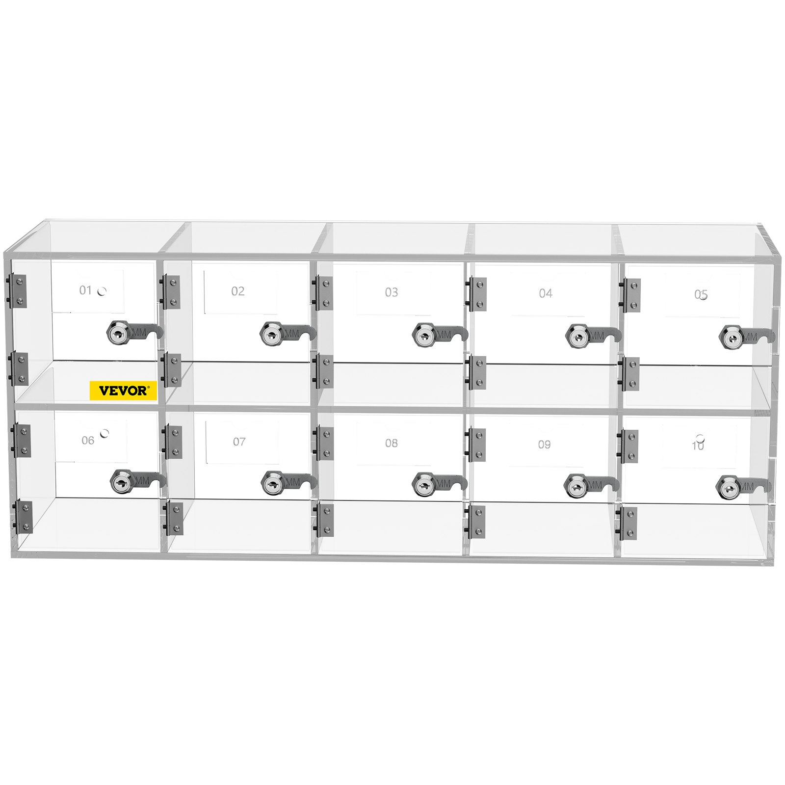 VEVOR Cell Phone Storage Locker, 10 Slots Acrylic Material with Door ...