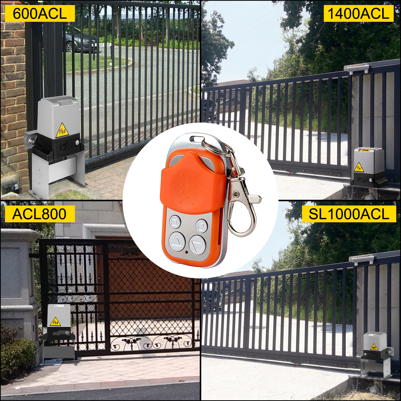 Vevor Gate Remote Control Gate Opener Remote 4 Button Sliding Gate ...