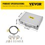 VEVOR Hydraulic Pressure Test Kit - 25/40/60MPa With 9 Couplings For Excavators