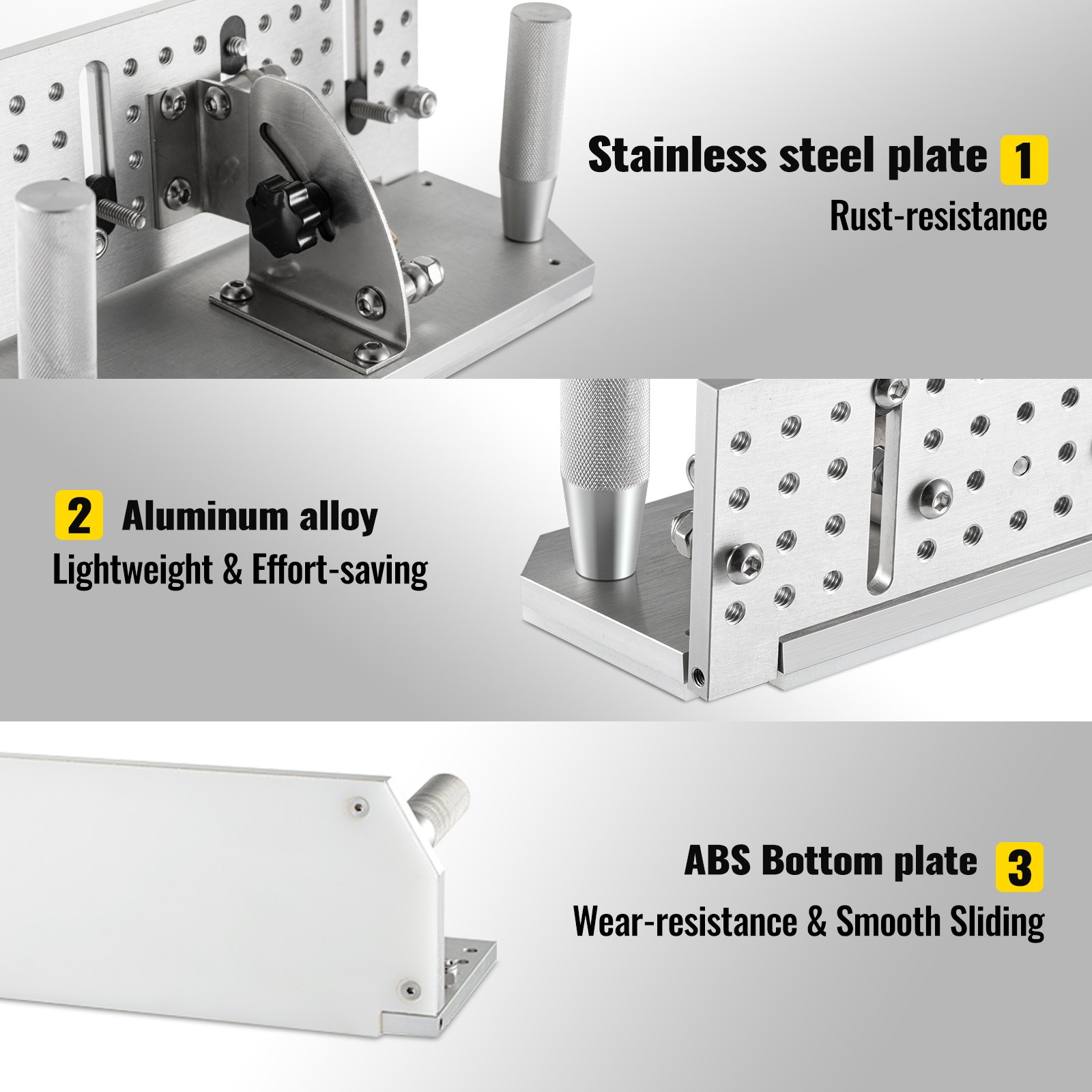 VEVOR Belt Grinder Knife Jig, 94/5'' Long Sharpening Locator, 85° 115