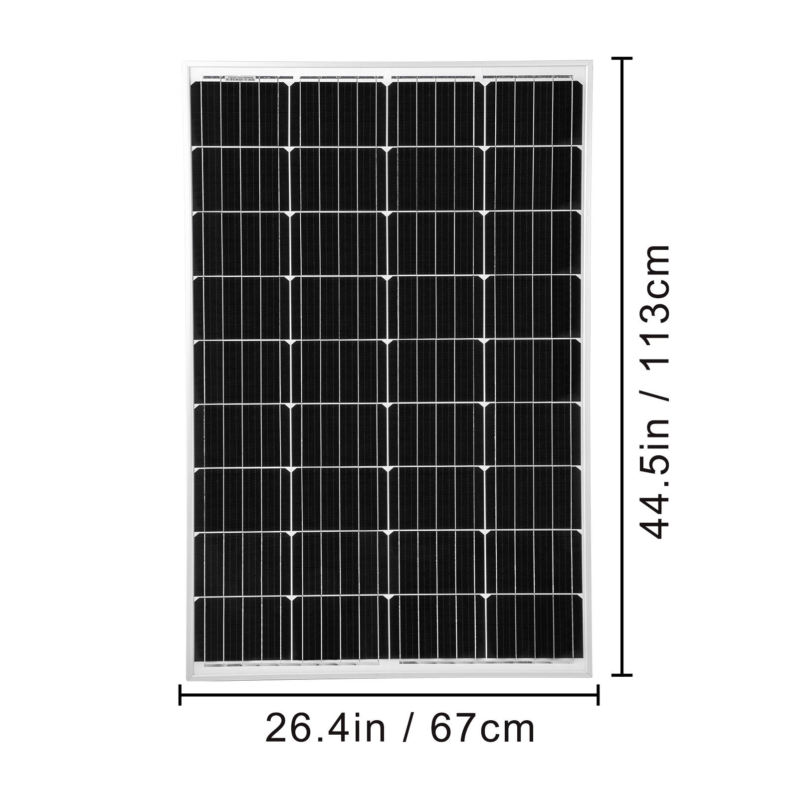Vevor 120 Watt Solar Panel Kit 12v Solar Battery Charger For Rv Boat