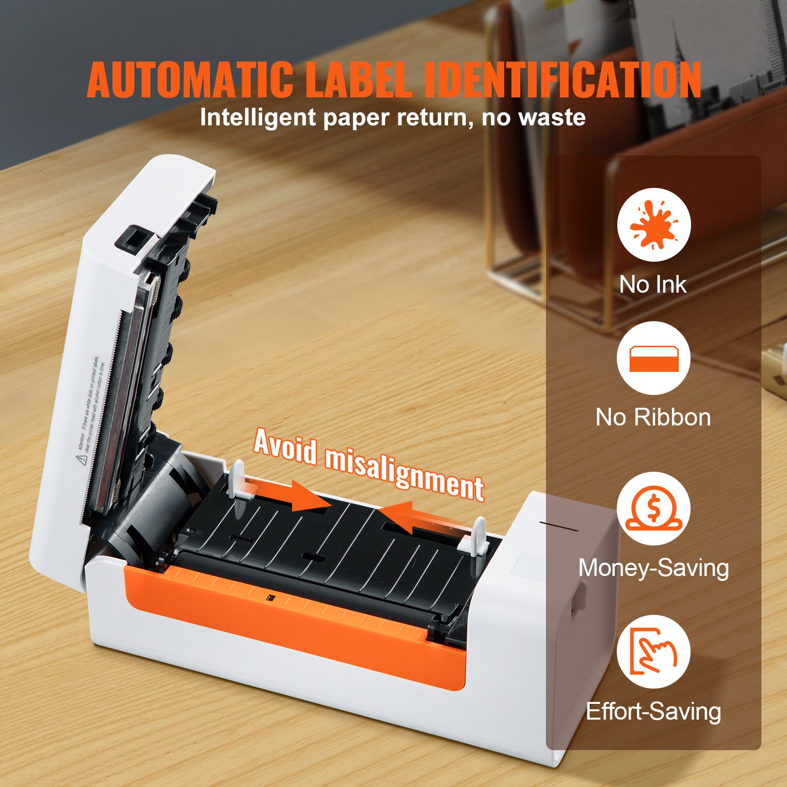 Vevor Thermal Label Printer Shipping Label Printer For 4 X 6 Shipping Labels Usb Connection 