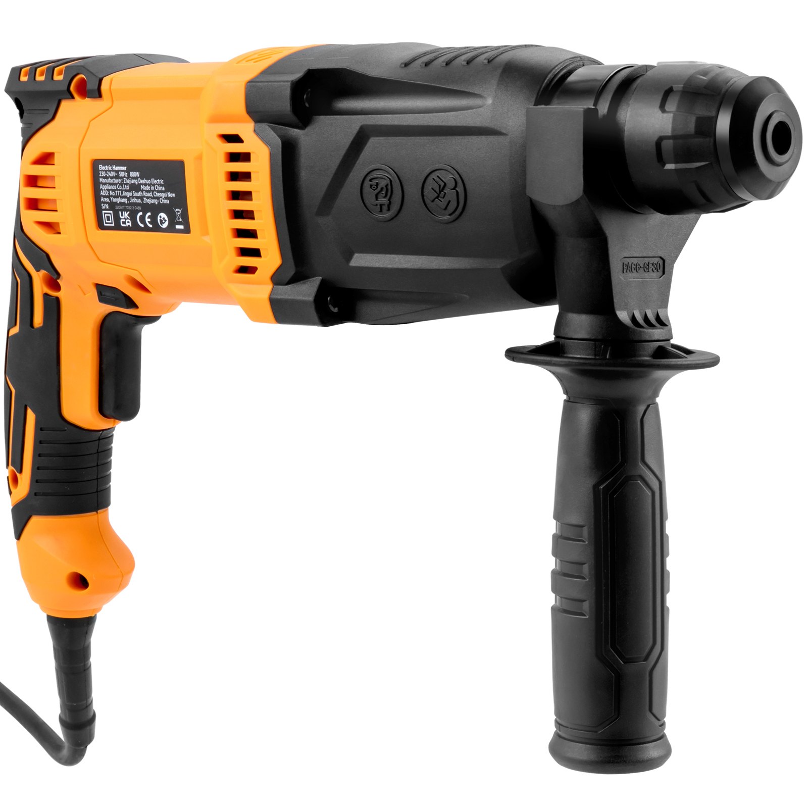 VEVOR Rotary Hammer Drill Corded Drills 1" 4 Modes SDSPlus Chipping