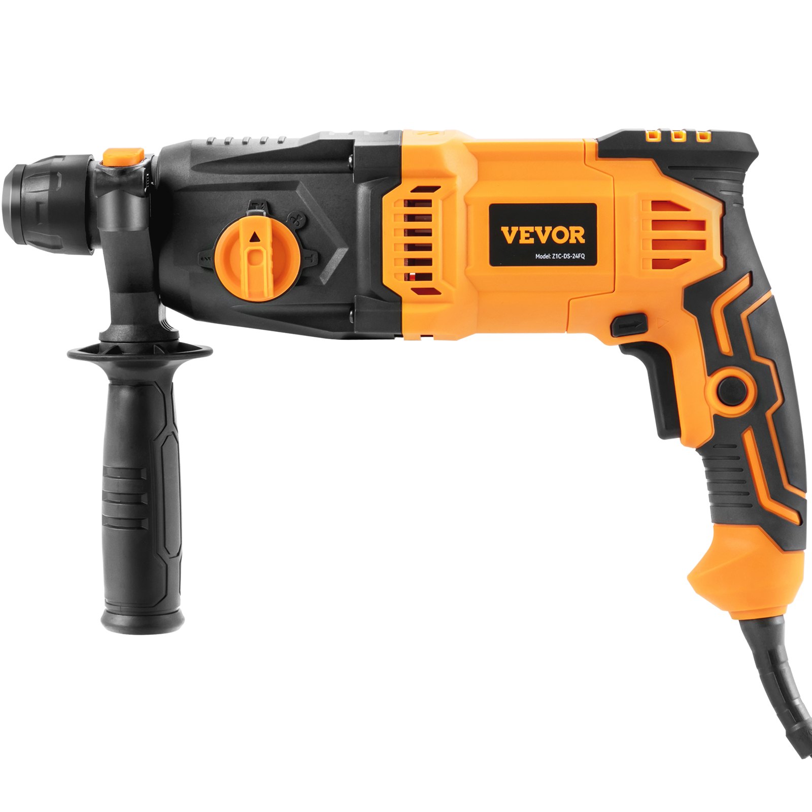 VEVOR Rotary Hammer Drill Corded Drills 1" 4 Modes SDS-Plus Chipping ...