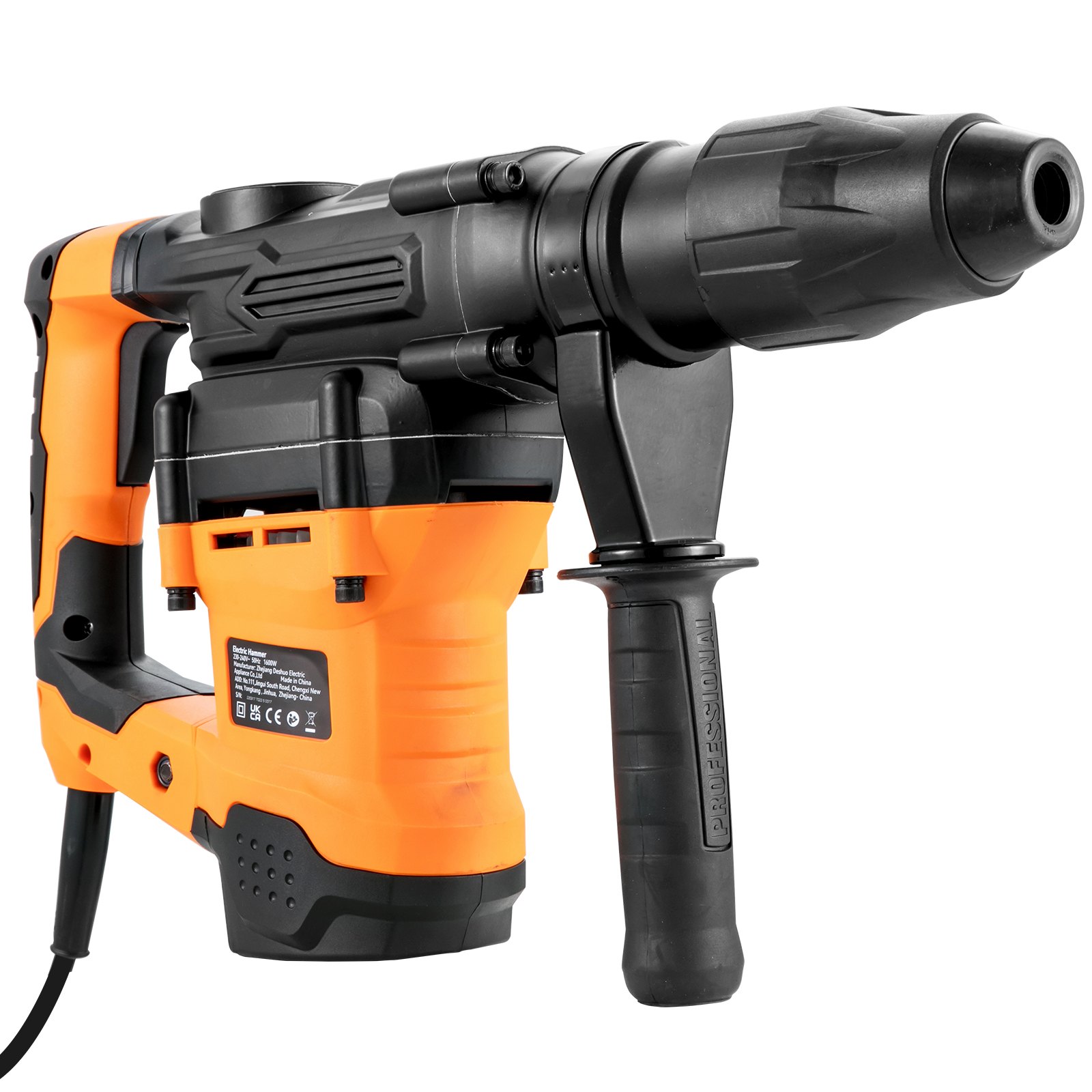 VEVOR Rotary Hammer Drill Corded Drills 1-9/16" 3 Modes SDS-MAX ...