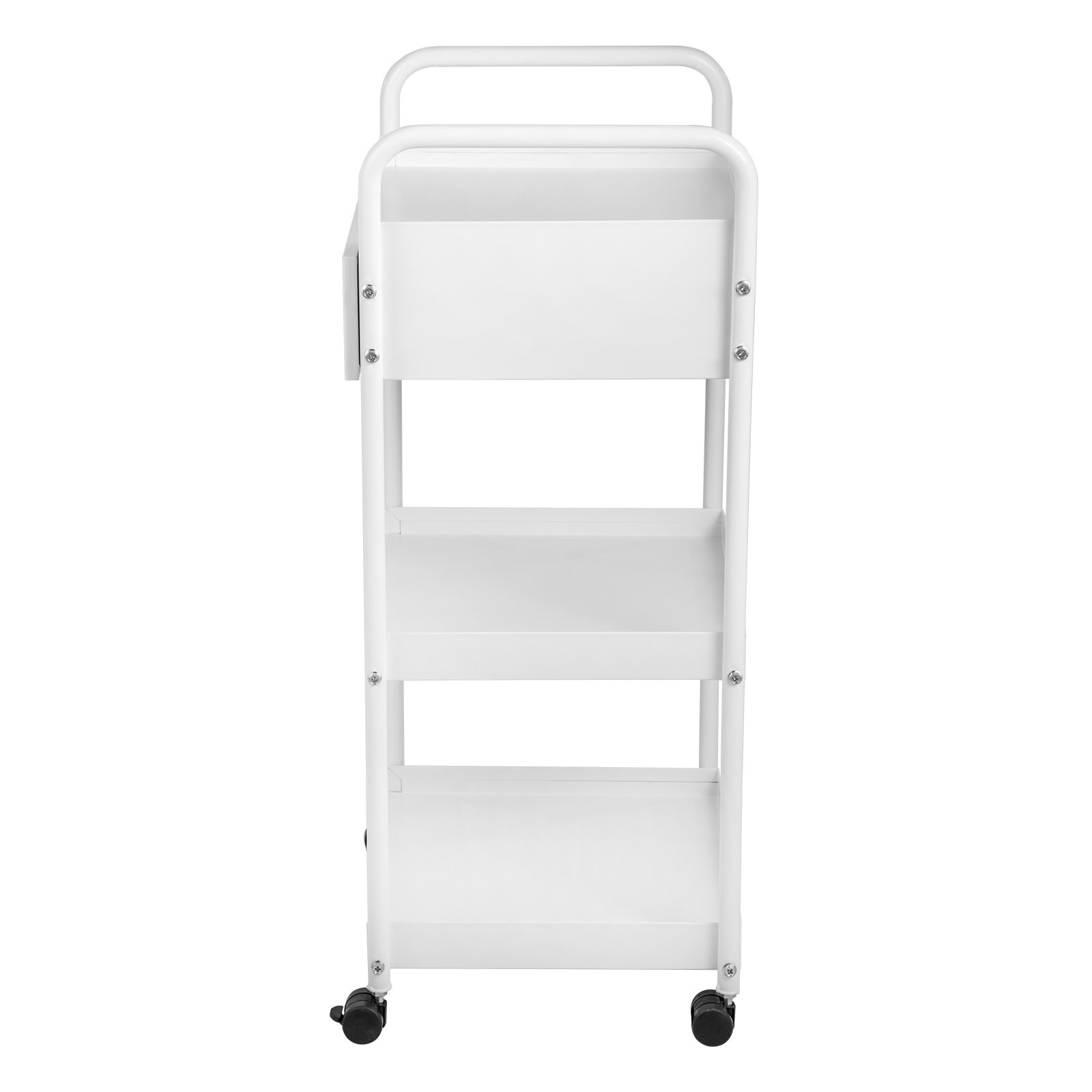 VEVOR Lab Cart, 3 Tiers Lab Trolley, Steel Lab Utility Cart, 360 ...