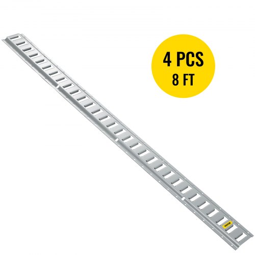 VEVOR ETrack TieDown Rail, 4PCS 8FT Steel Rails w/Standard 1"x2.5