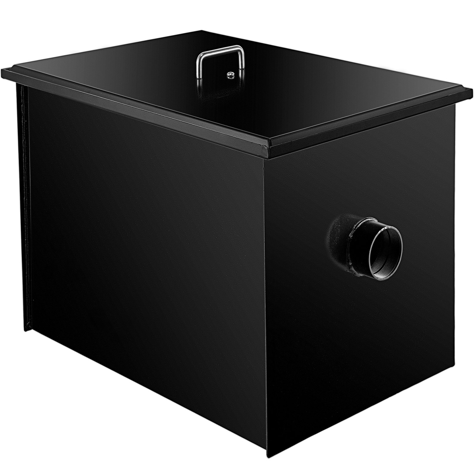 VEVOR Commercial Grease Interceptor 20 LB, Carbon Steel Grease Trap 10 GPM, Grease Interceptor