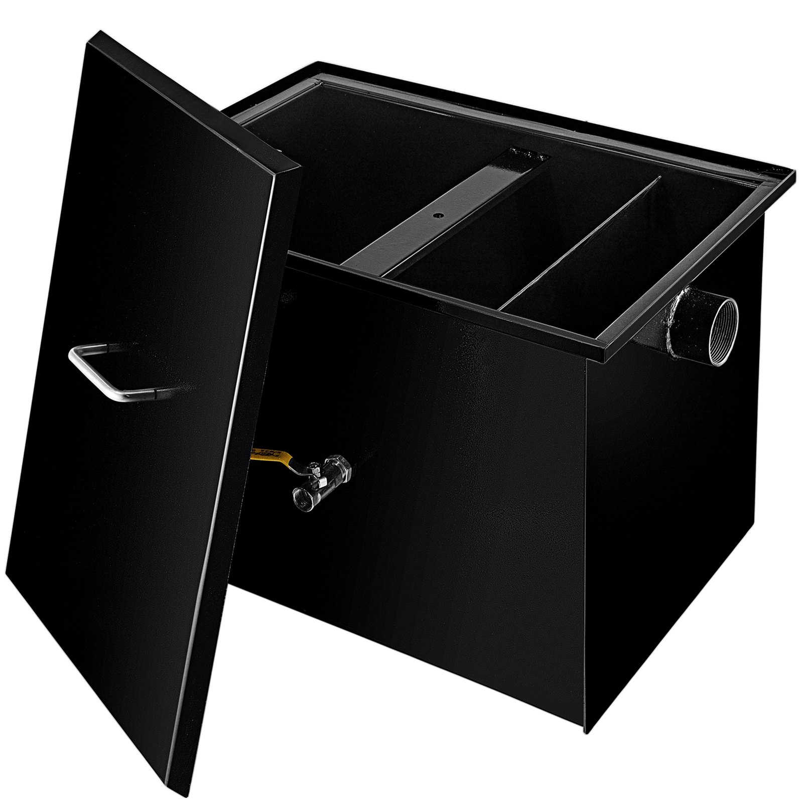 VEVOR Commercial Grease Interceptor 30 LB, Carbon Steel Grease Trap 15