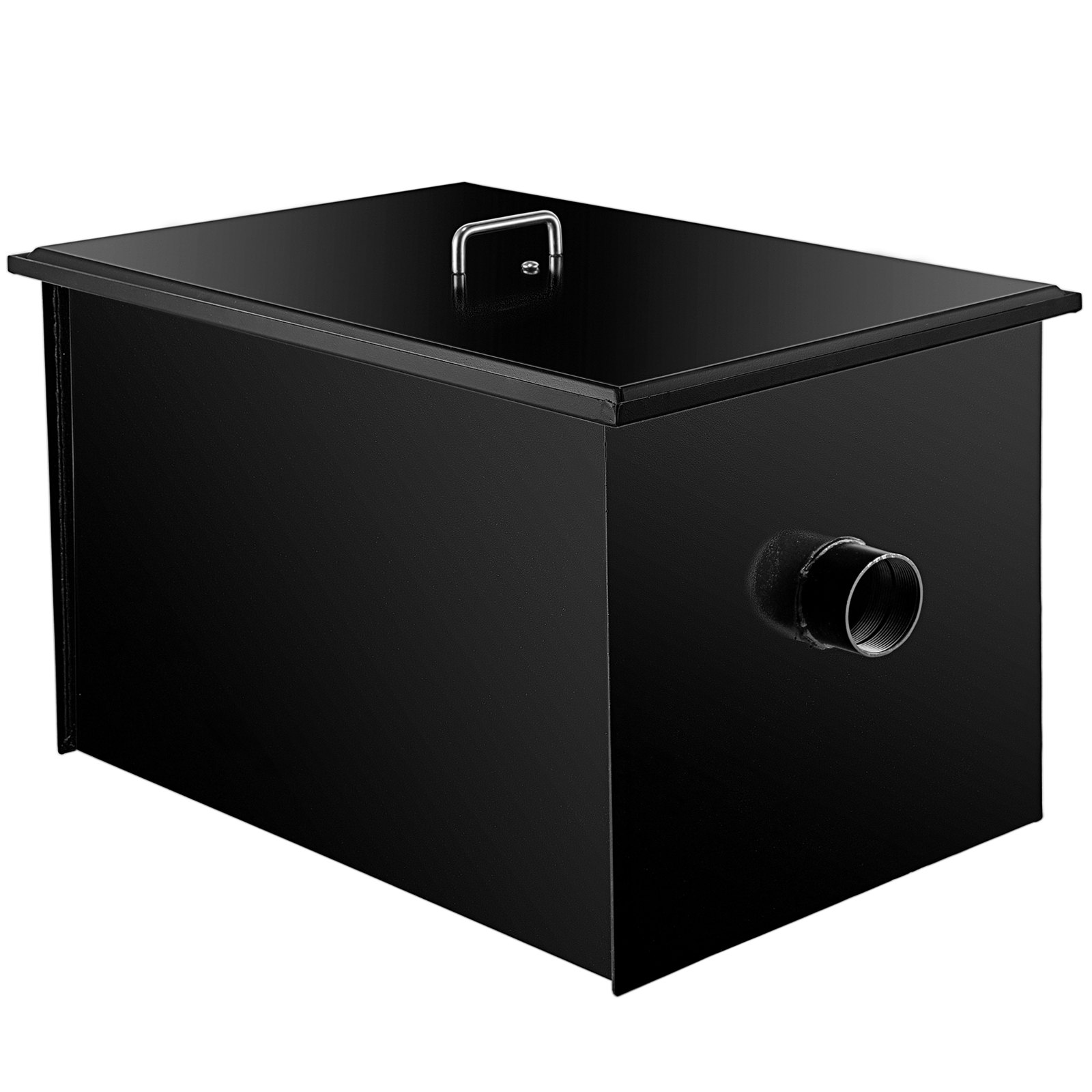 VEVOR Commercial Grease Interceptor 50 LB, Carbon Steel Grease Trap 25