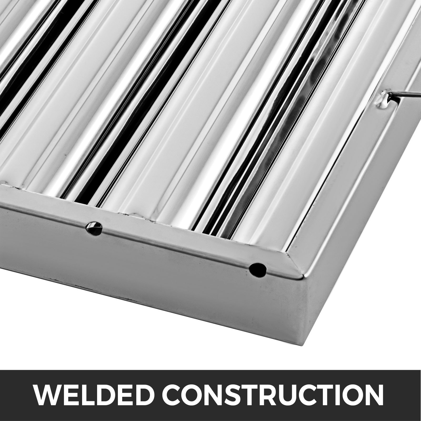 6 Pack 20"x16" Stainless Steel Hood Grease Exhaust Filter Baffle 5 Slots VEVOR US