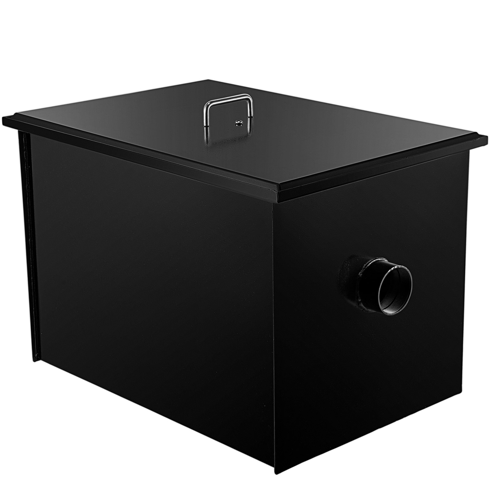 VEVOR Commercial Grease Interceptor 70 LB, Carbon Steel Grease Trap 35 GPM, Grease Interceptor