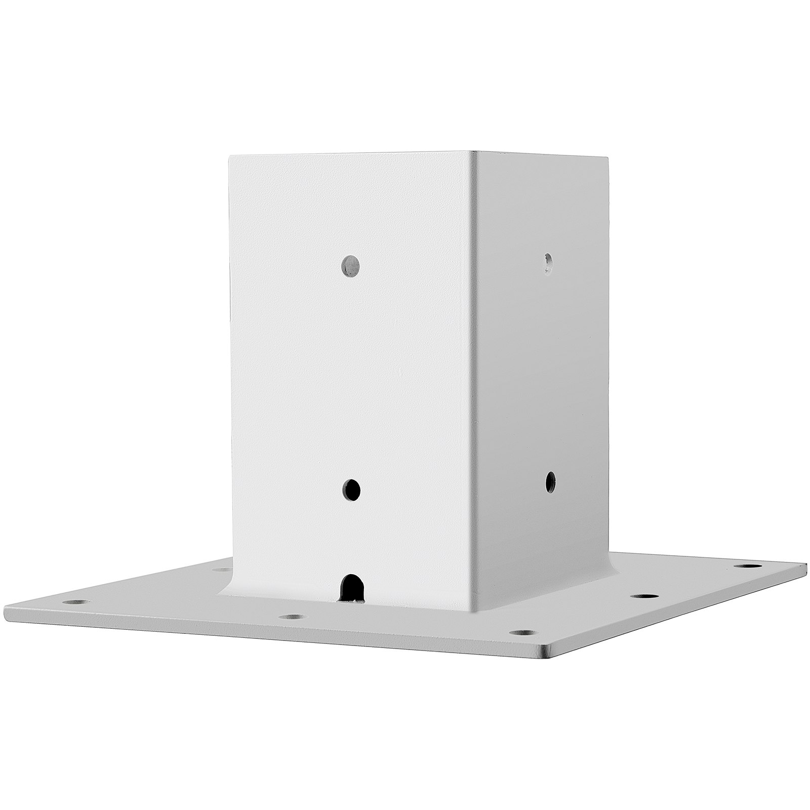 VEVOR Post Base, 4"x4" Mailbox Base Plate, White PowderCoated Fence