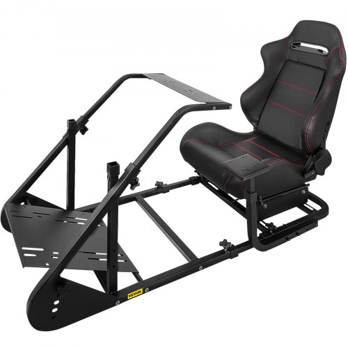 Rs6 Racing Simulator Cockpit Gaming Chair W/ Stand Stretchable Height ...