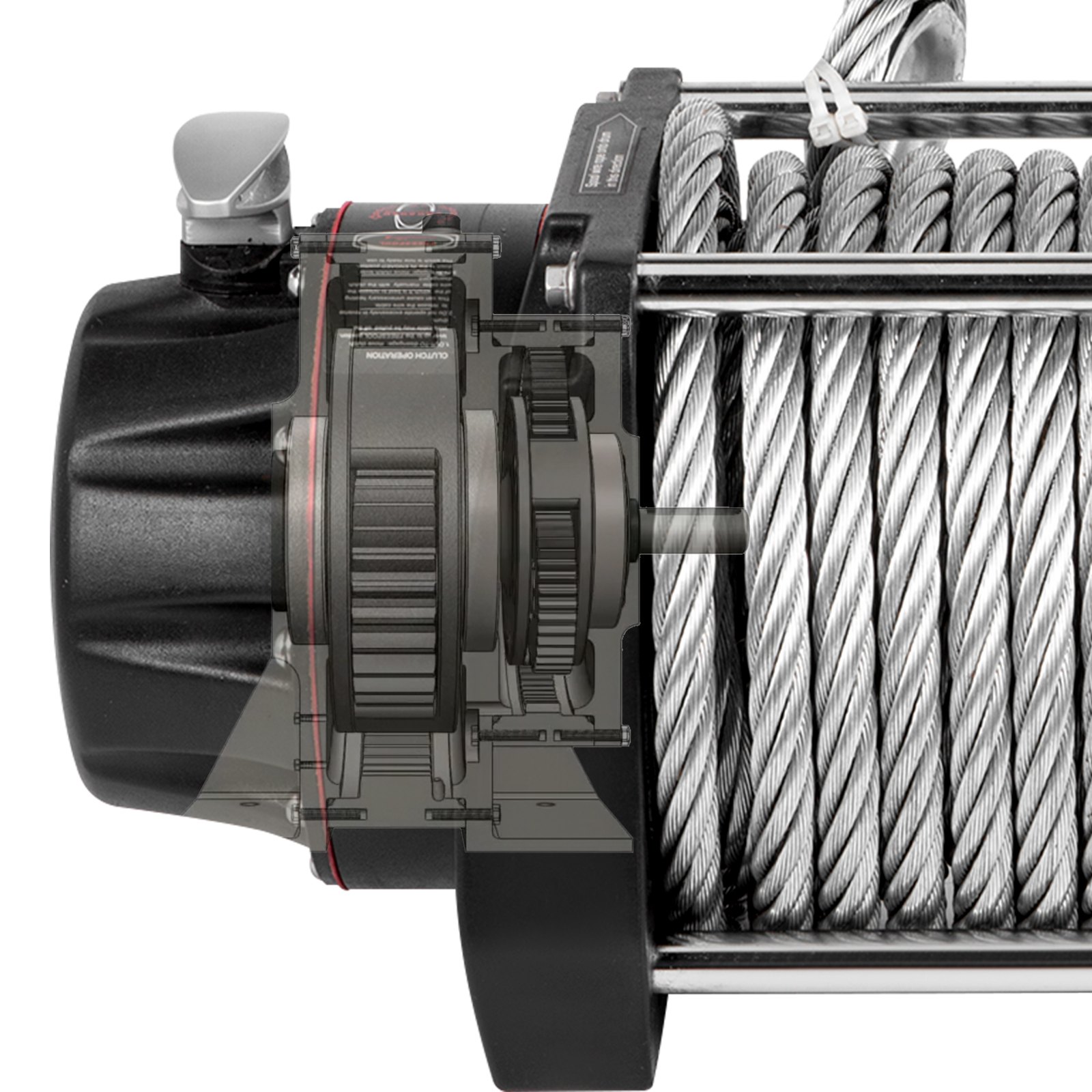 VEVOR Industrial Hydraulic Winch 20,000lbs, Hydraulic Anchor Winch with