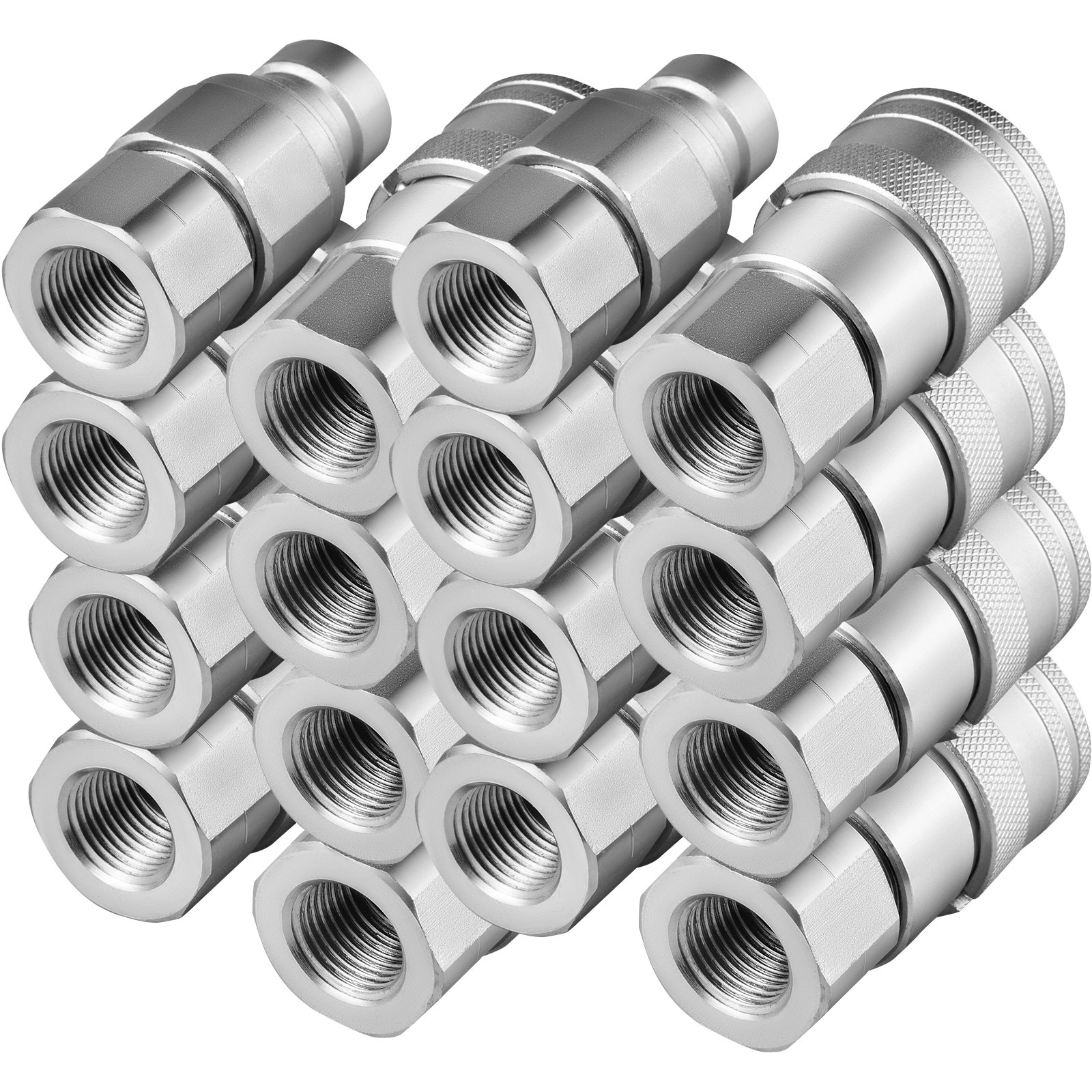 VEVOR Skid Steer Hydraulic Quick Connect 1/2" Body Hydraulic Coupler 1/