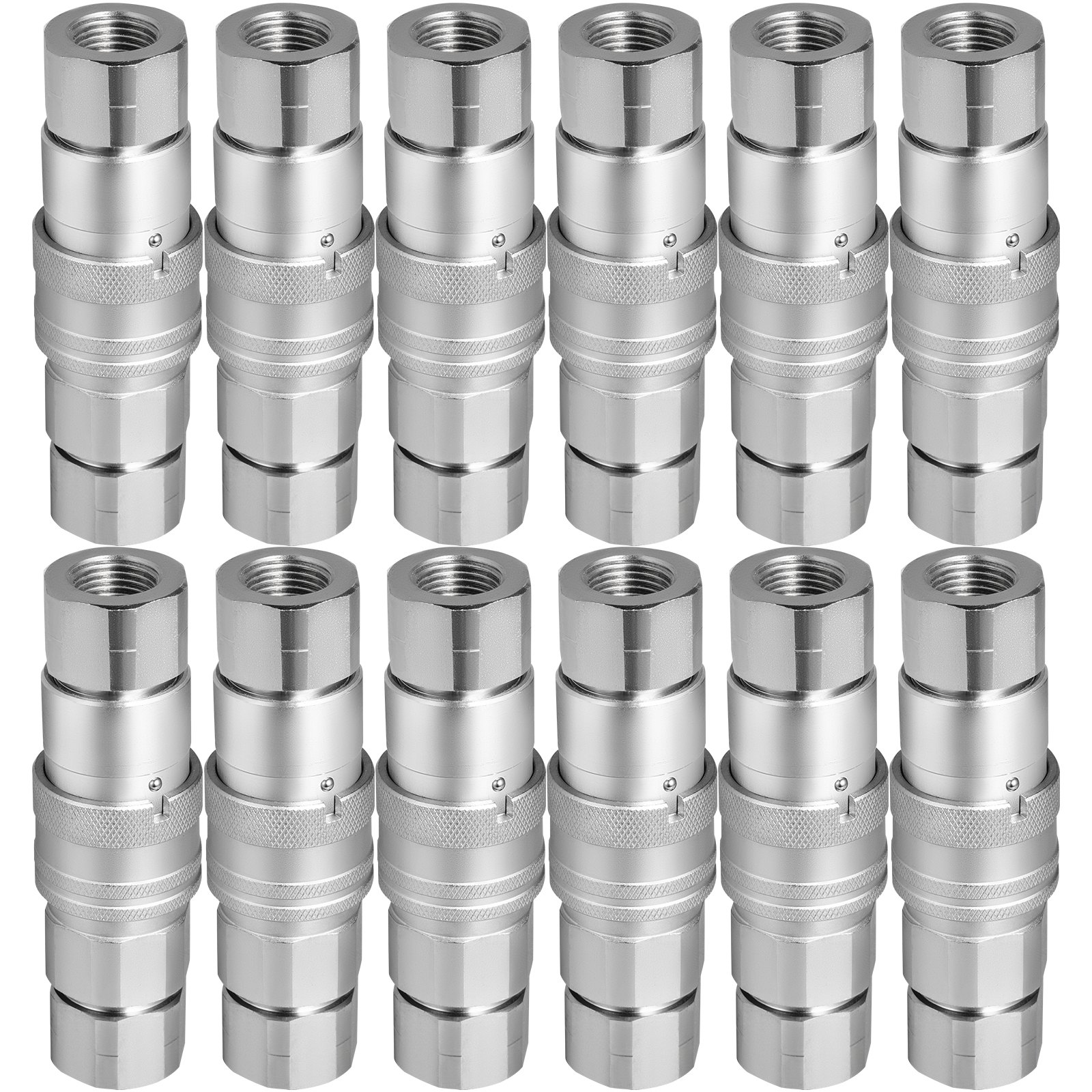 VEVOR Skid Steer Hydraulic Quick Connect 1/2" Body Hydraulic Coupler 1/