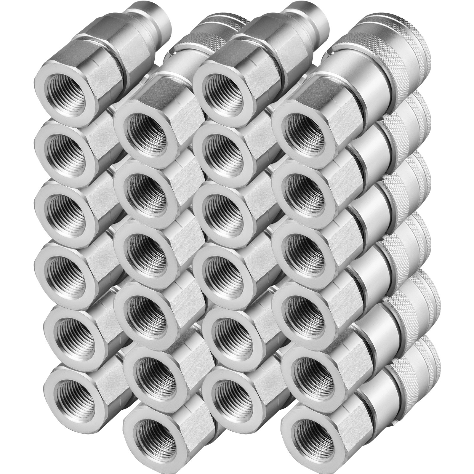 VEVOR Skid Steer Hydraulic Quick Connect 1/2" Body Hydraulic Coupler 1/