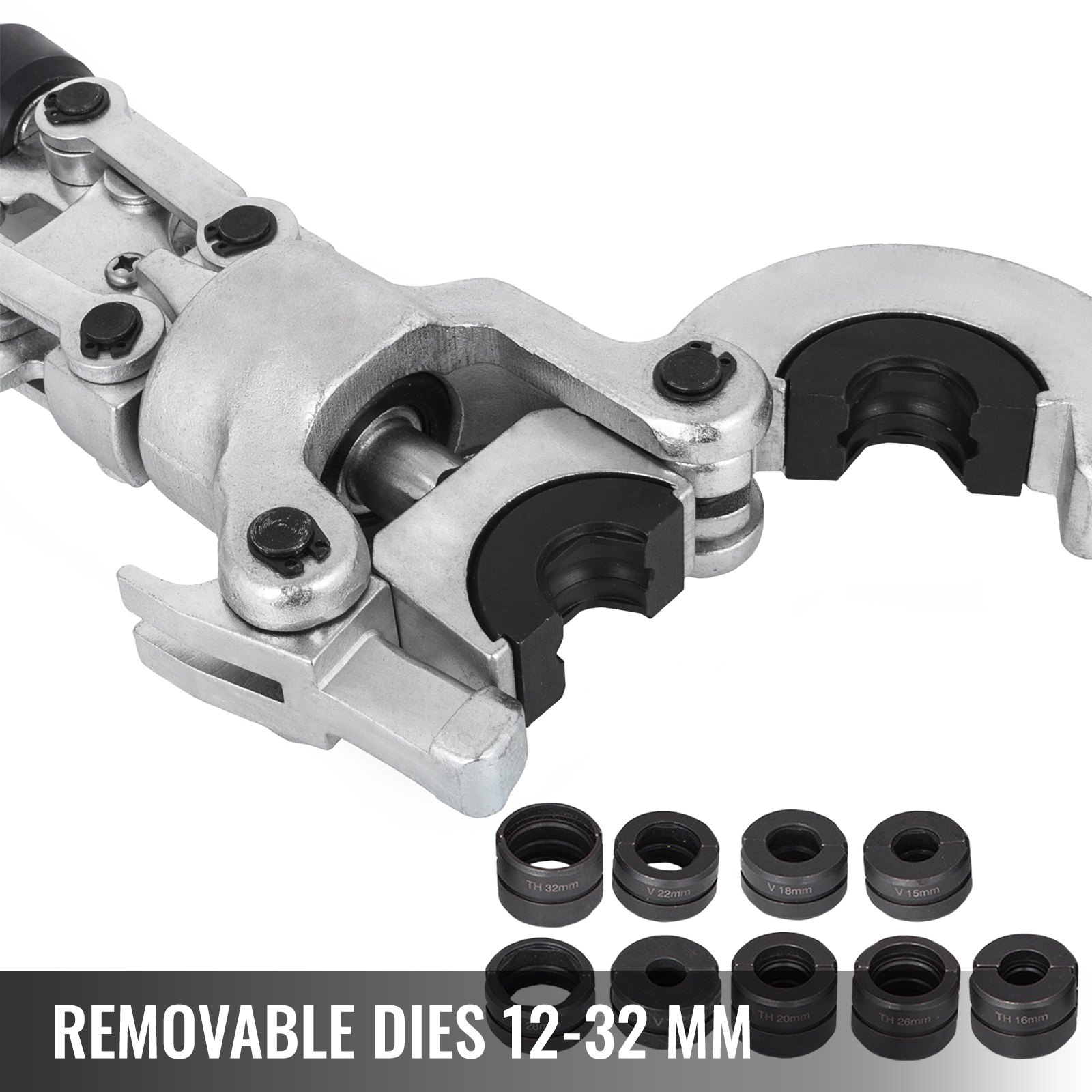 VEVOR Vevor 6ton Hydraulic Pipe Crimper Plumbing Crimping Tool V12