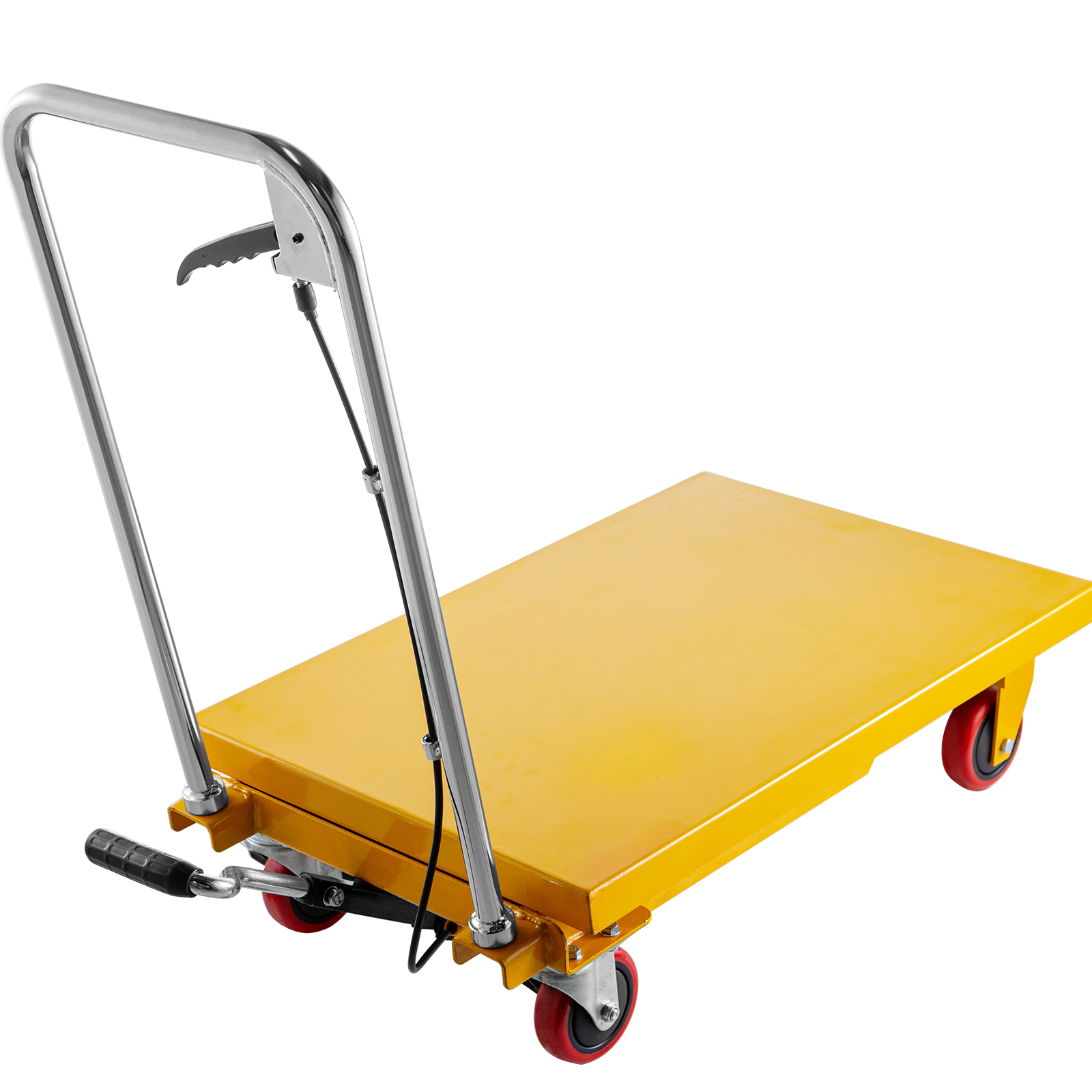 VEVOR Hydraulic Lift Table Cart, 600lbs Capacity Hydraulic Scissor Cart ...