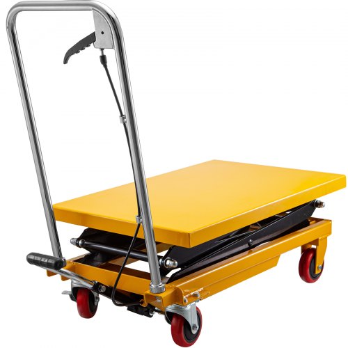 VEVOR Hydraulic Lift Table Cart, 770lbs Capacity Hydraulic Scissor Cart ...