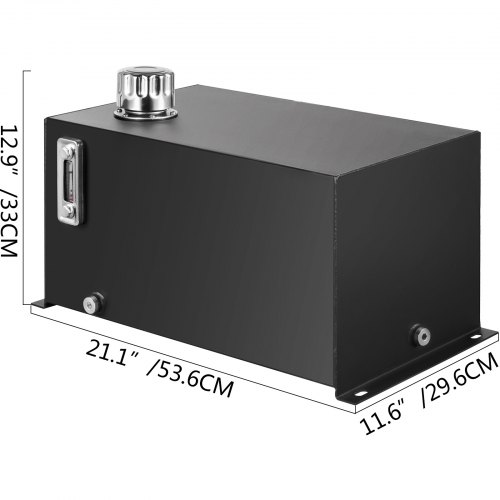 VEVOR Hydraulic Fluid Reservoir Tank 10 Gallon Hydraulic Oil Reservoir Hydraulic Steel Tank