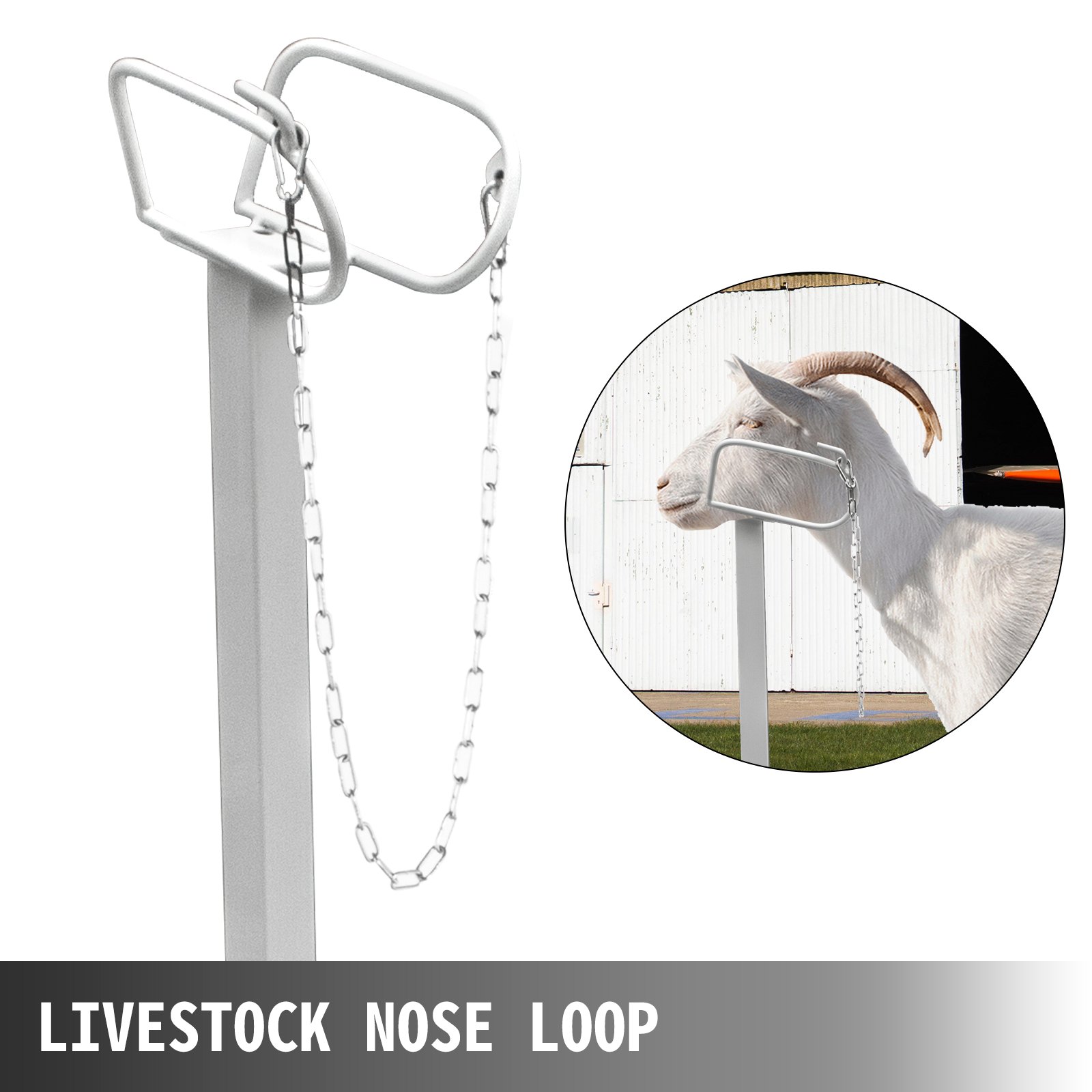 VEVOR Livestock Stand 51x23 inches, Trimming Stand with Straight Head