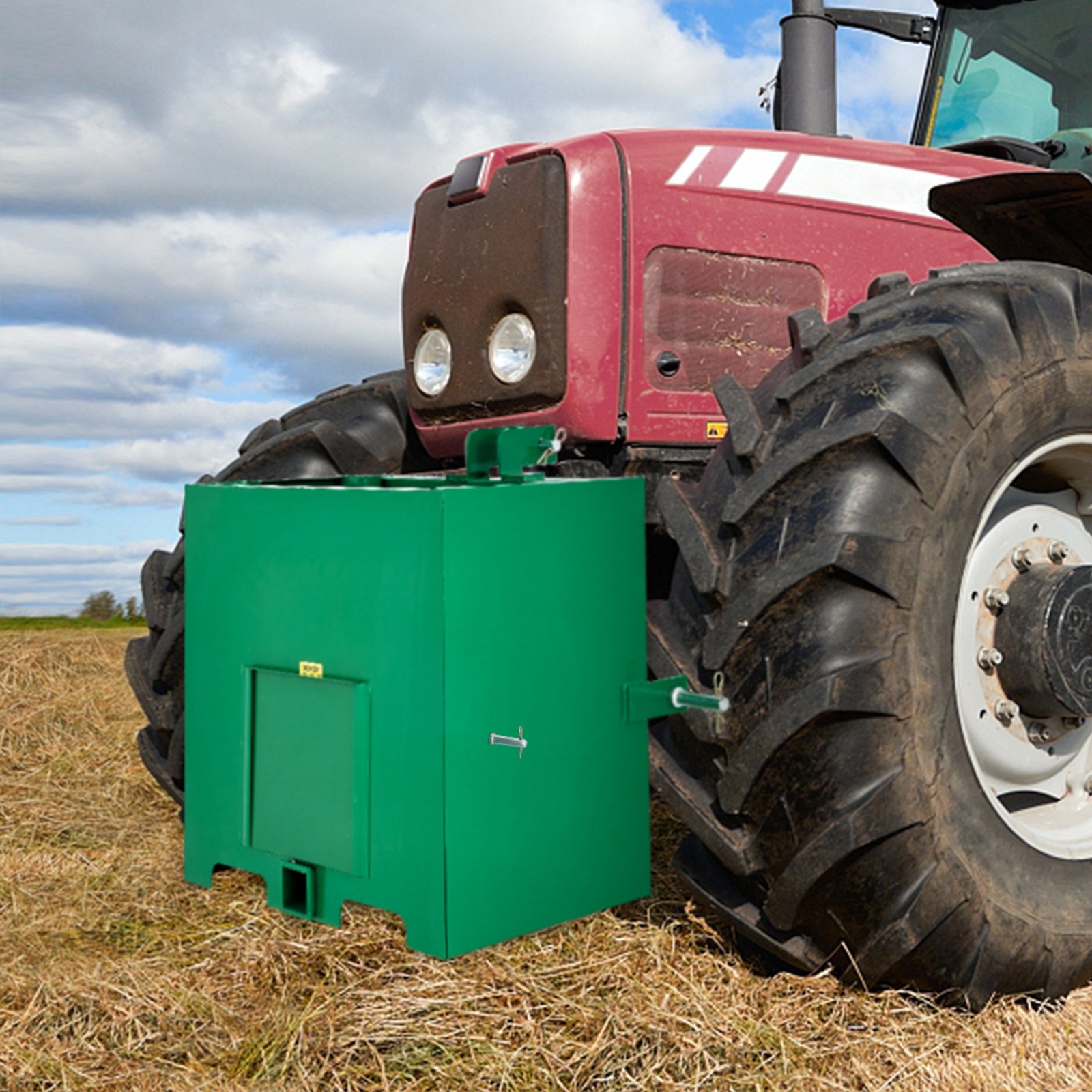 VEVOR 3 Point Ballast Box, 800lbs Capacity Hitch Ballast Box, Standard 2'' Hitch Receiver