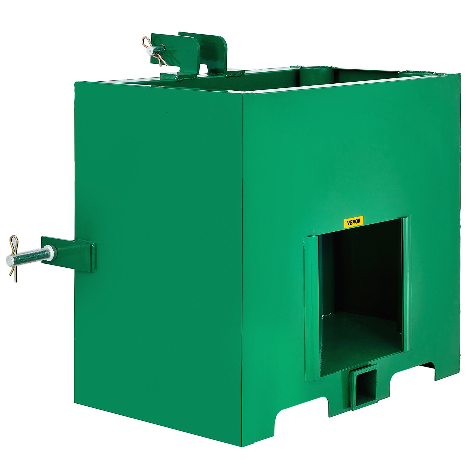 VEVOR 3 Point Ballast Box, 800lbs Capacity Hitch Ballast Box, Standard 2'' Hitch Receiver