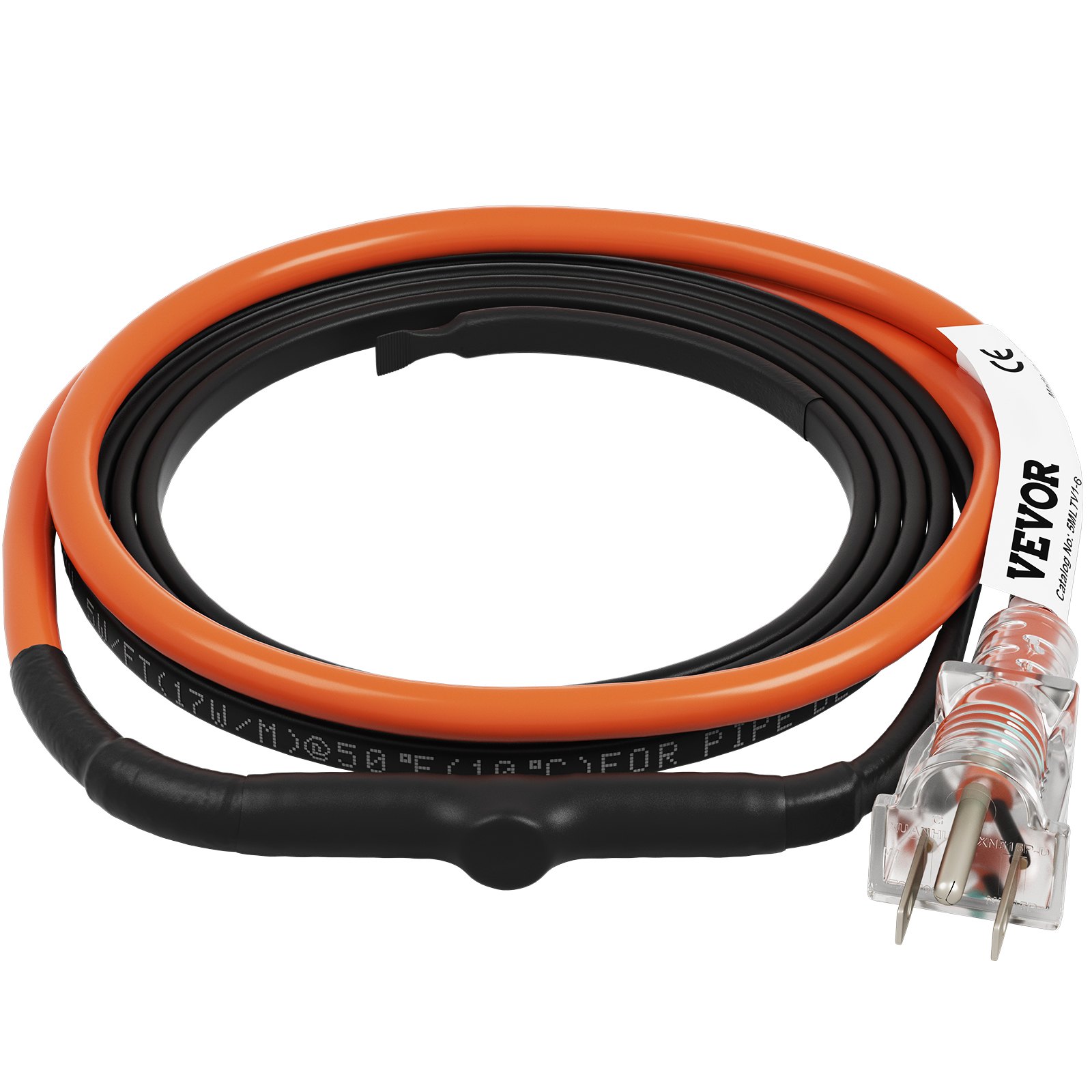 VEVOR SelfRegulating Pipe Heating Cable, 6feet 5W/ft Heat Tape for