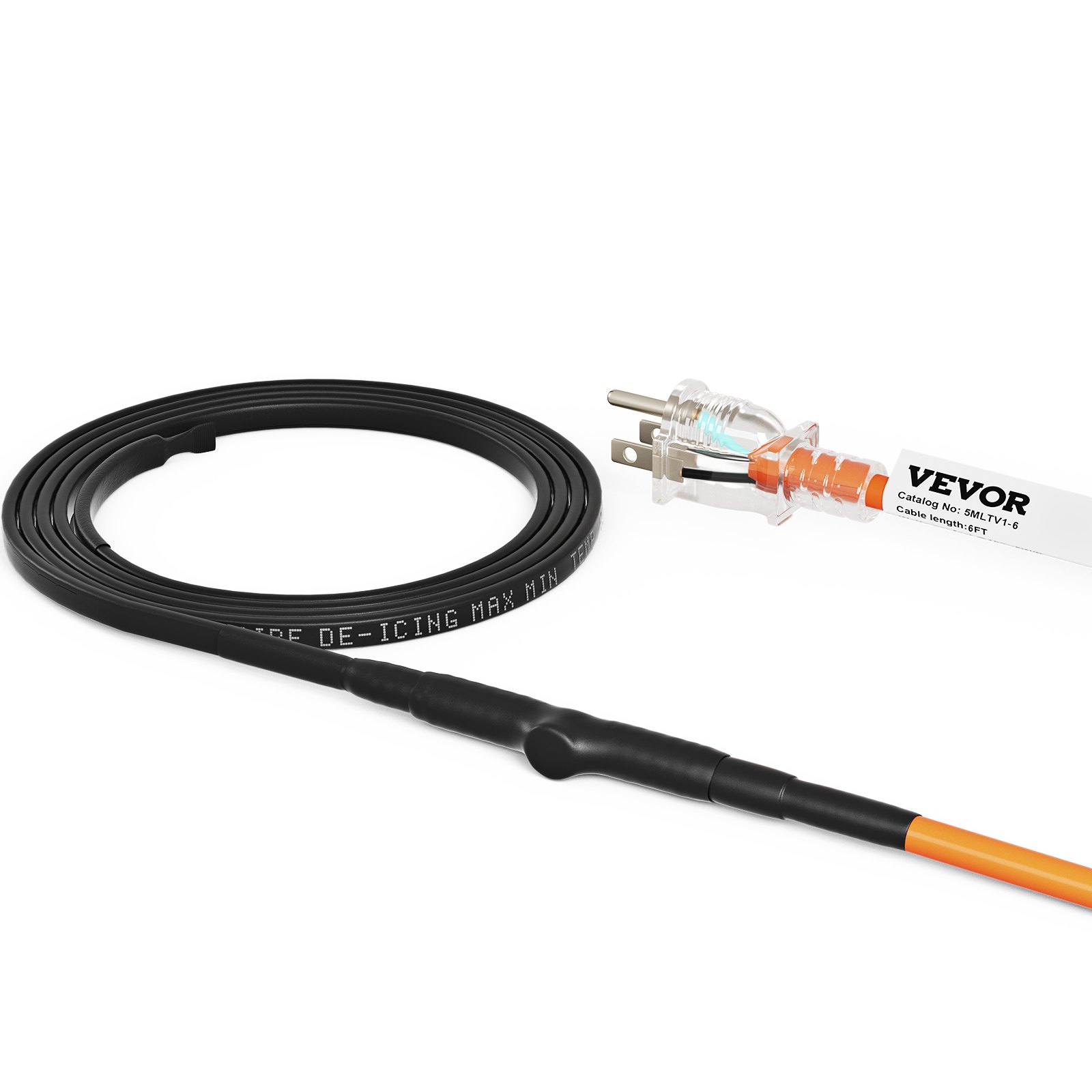 VEVOR SelfRegulating Pipe Heating Cable, 6feet 5W/ft Heat Tape for