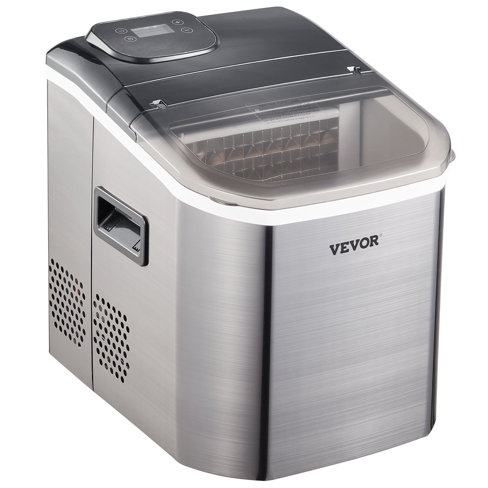 VEVOR 110V Portable Ice Maker Countertop 40 LBS in 24 Hours, Ice Maker ...