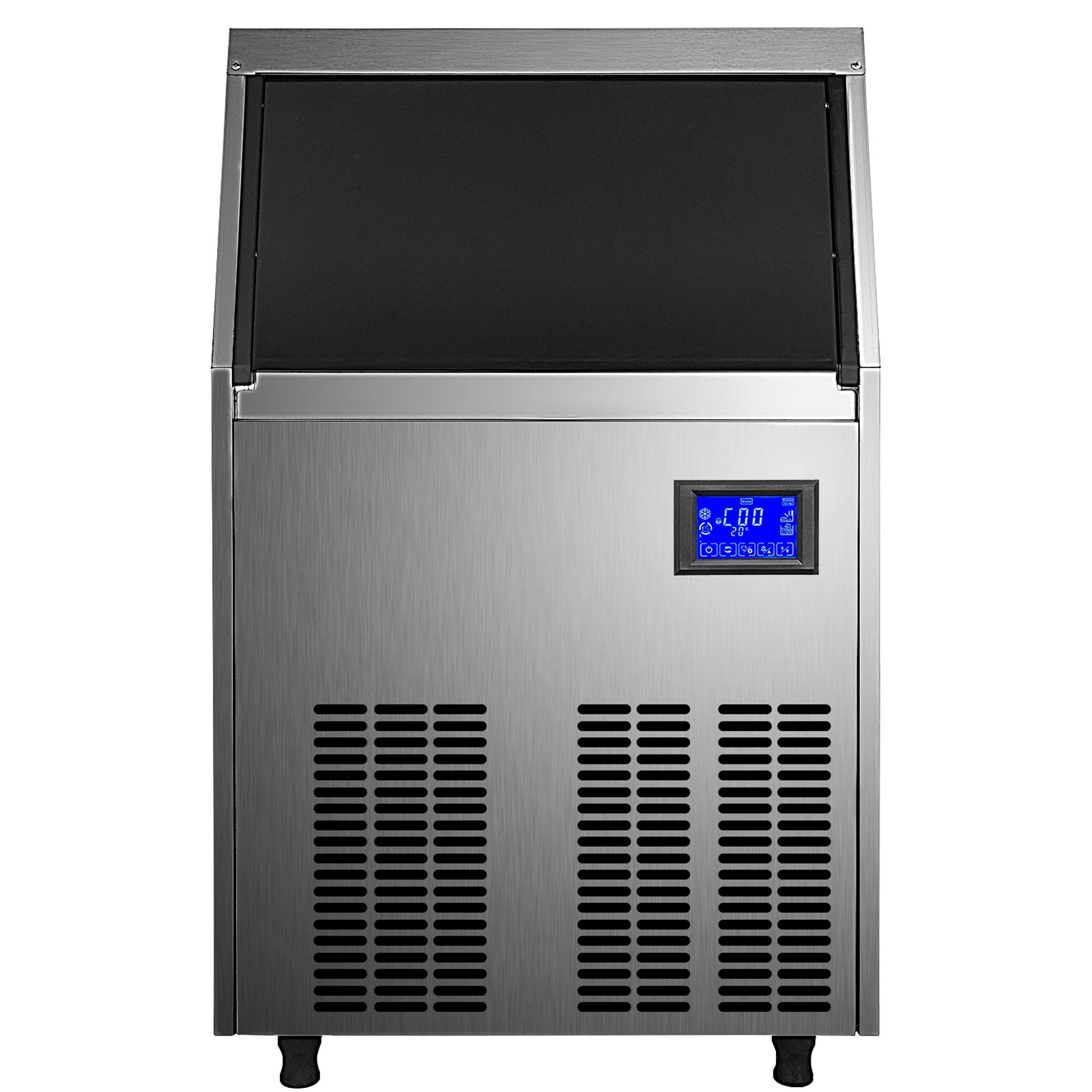 VEVOR 110V Commercial ice Maker Machine 90-100LBS/24H Stainless Steel ...