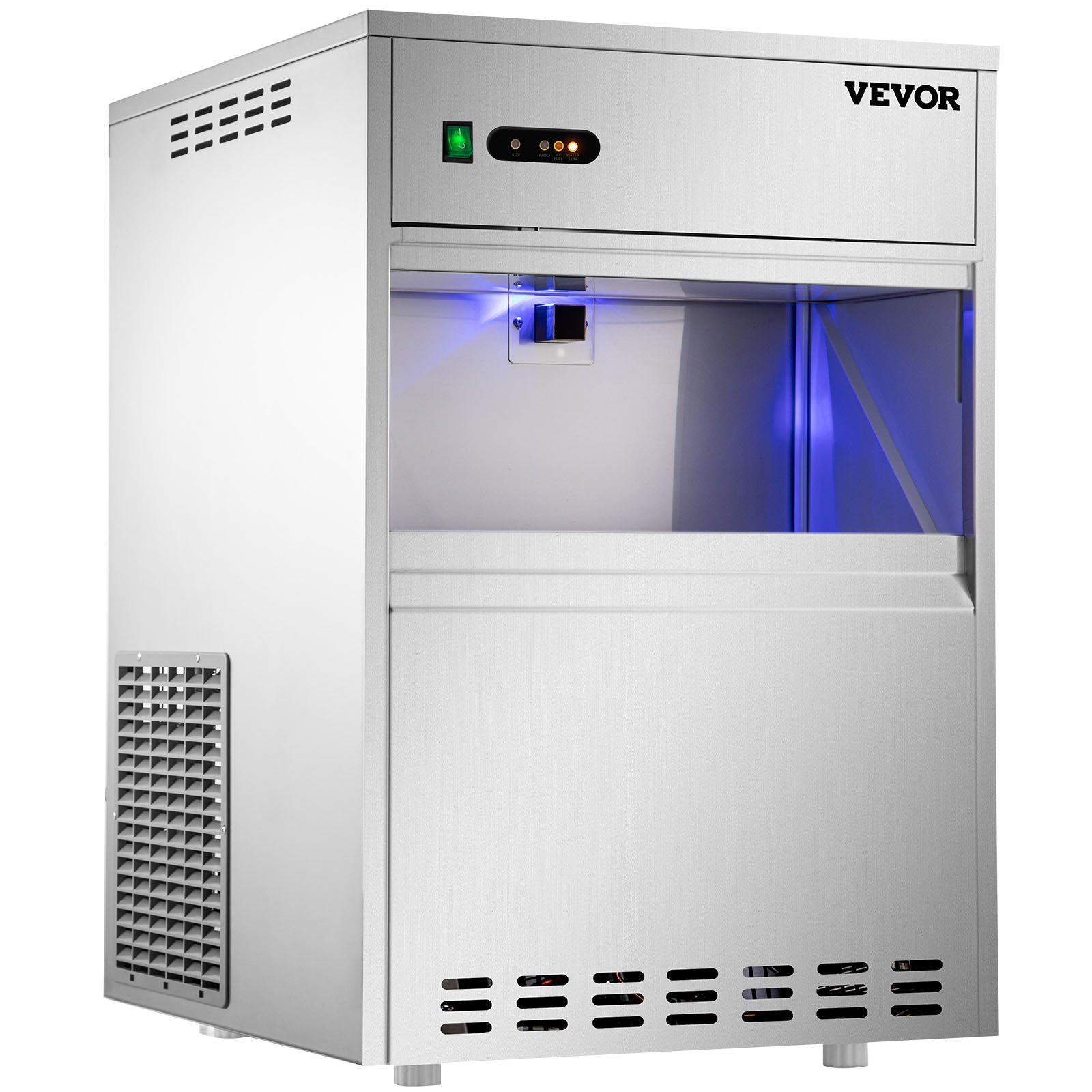 VEVOR 110V Commercial Snowflake Ice Maker 88LBS/24H, ETL Approved Food