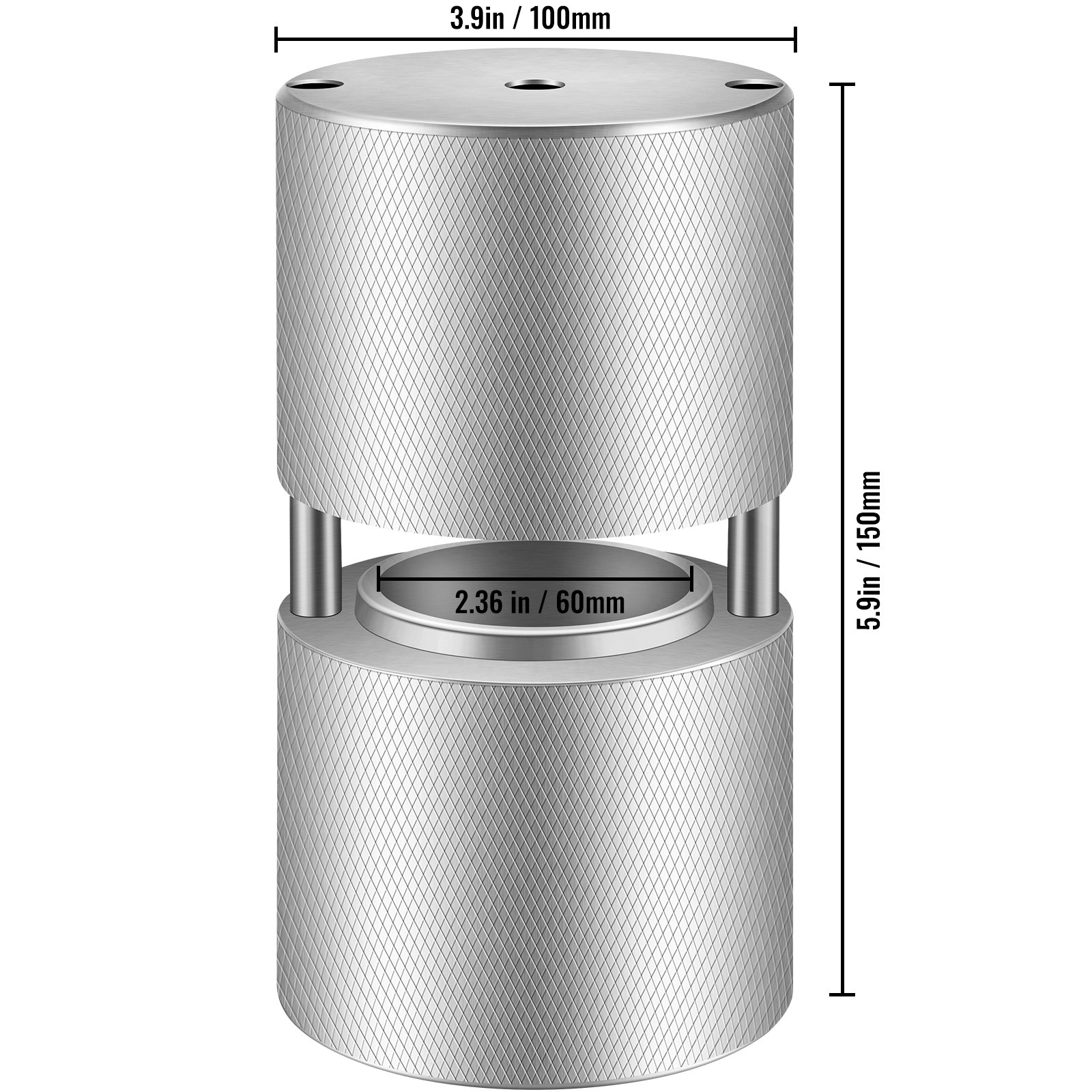 VEVOR Ice Ball Press, 2.4" Ice Ball Maker, Aircraft Al Alloy Ice Ball